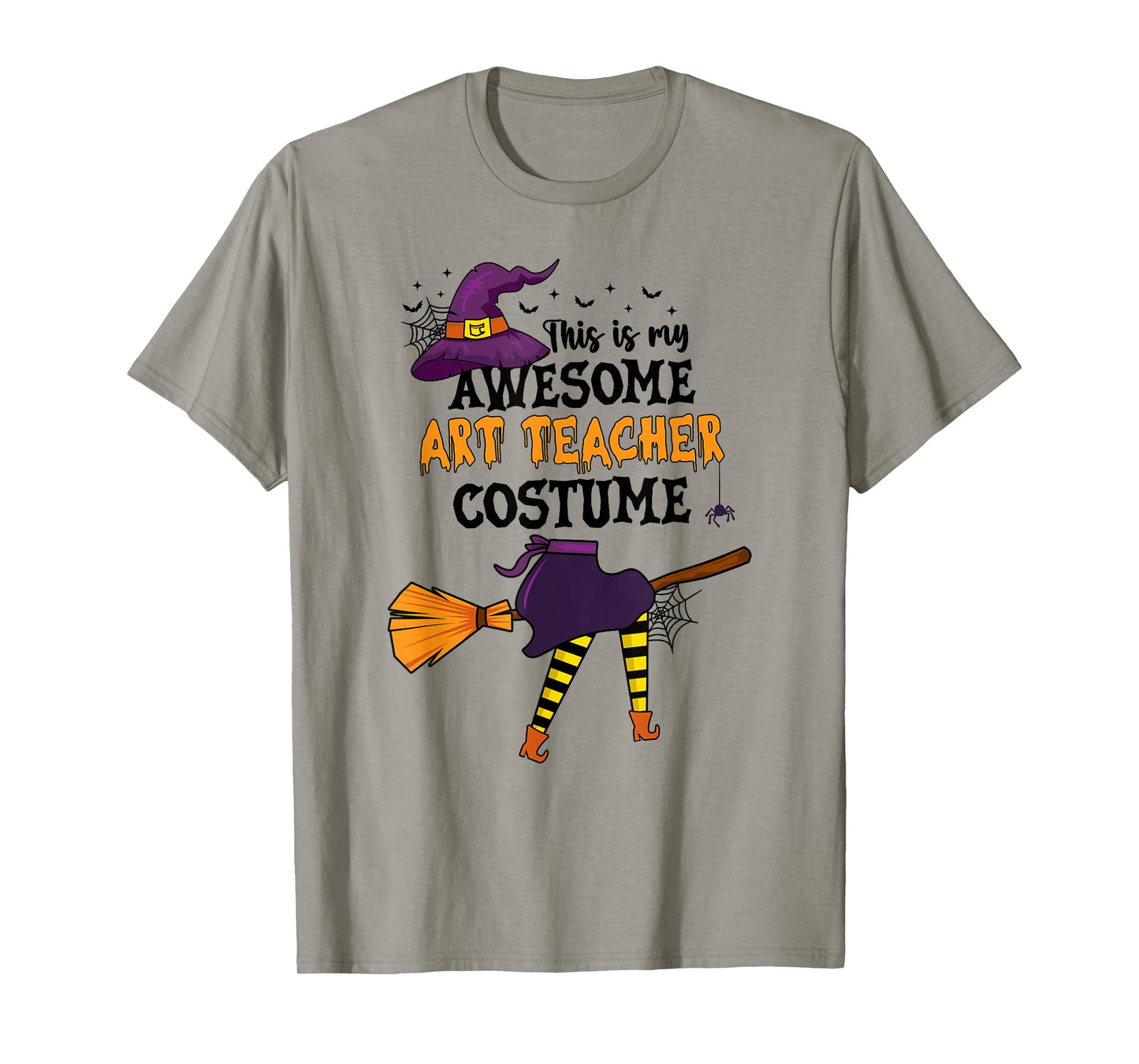 This is My Awesome Art Teacher Costume Halloween Funny Witch T-Shirt