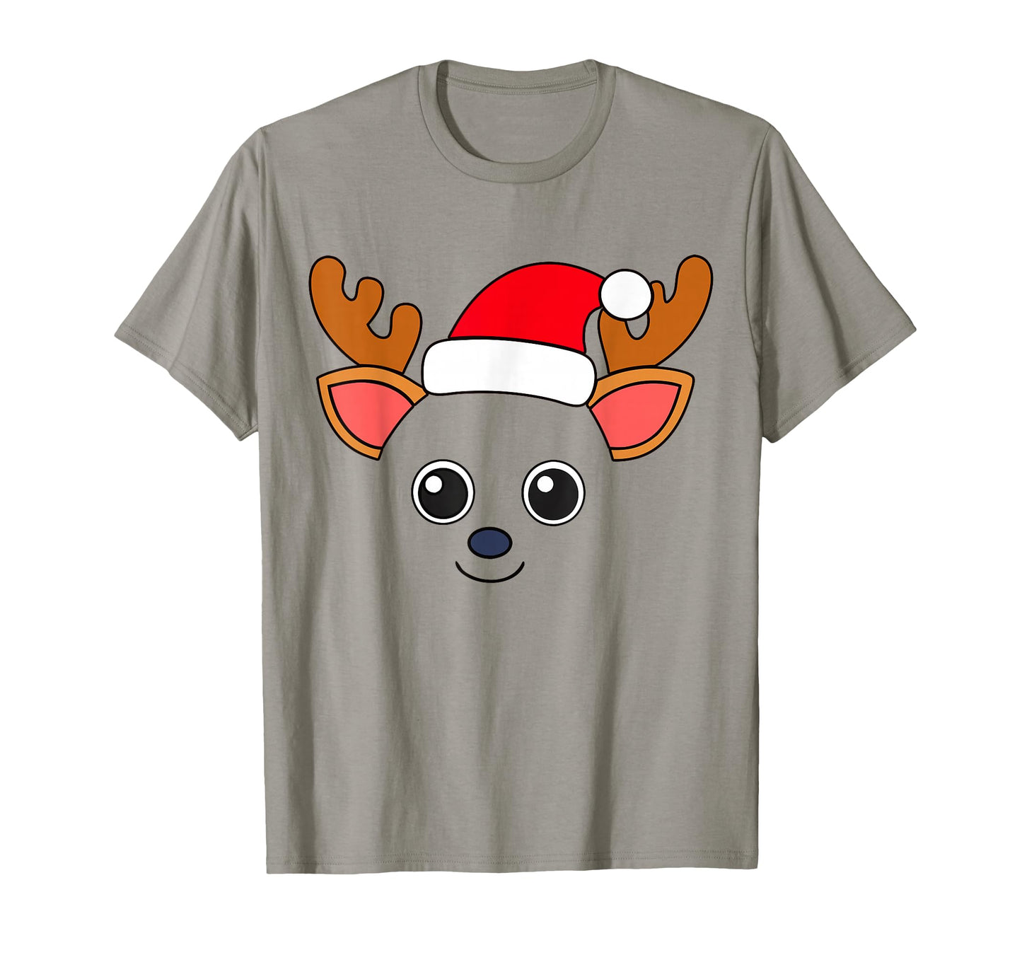 Cute Reindeer Santa Hat Easy Animal Costume Kids Toddlers T-Shirt