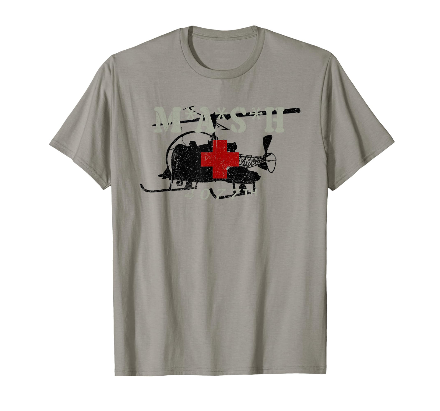 Retro 4077 Army Military Red Cross Vintage Tee T-Shirt