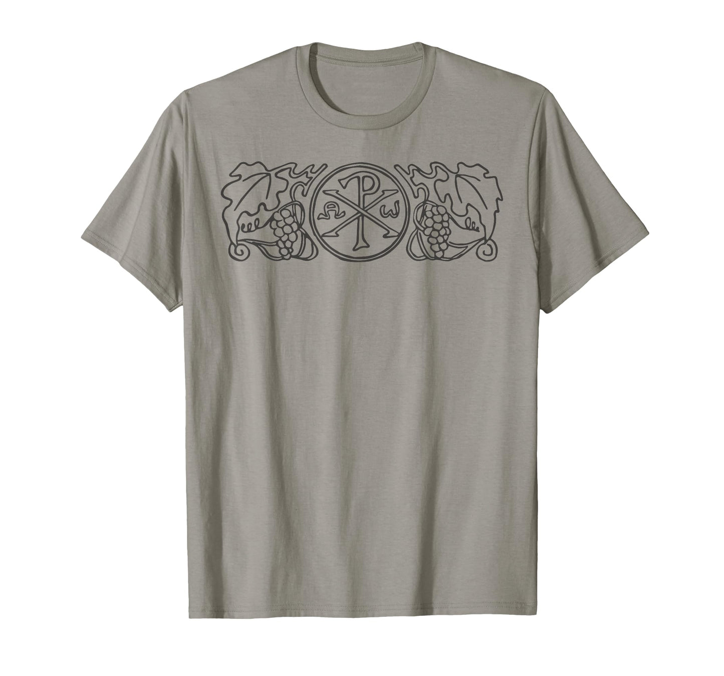Chi-Rho Christogram Alpha and Omega Labarum Catholic Symbols T-Shirt