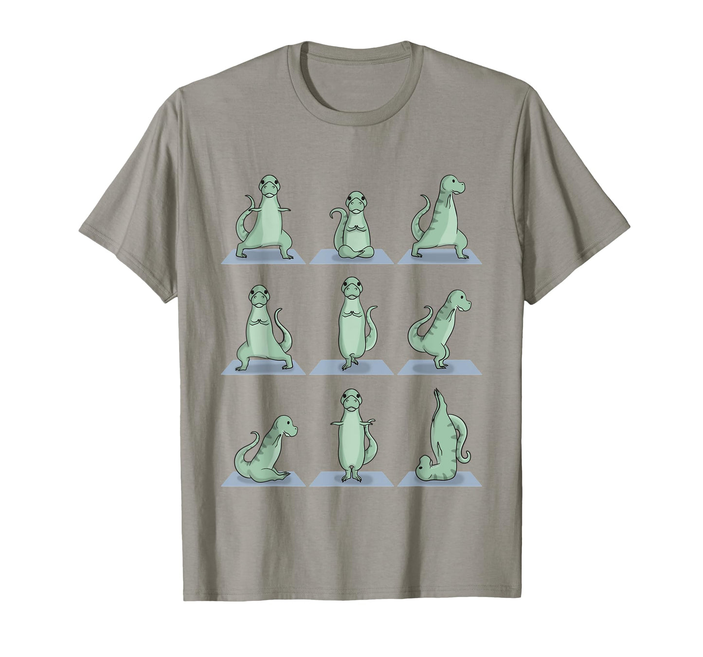 Tyrannosaurus T-Rex Dinosaur Yoga Pose Zen Exercise Yogi T-Shirt