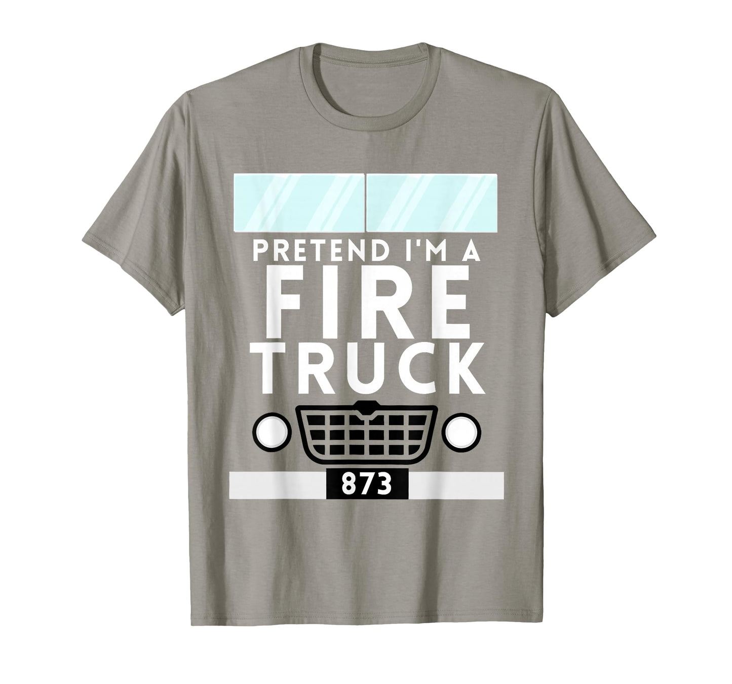 Pretend I'm A Firetruck Costume Funny Halloween Boys Kids T-Shirt