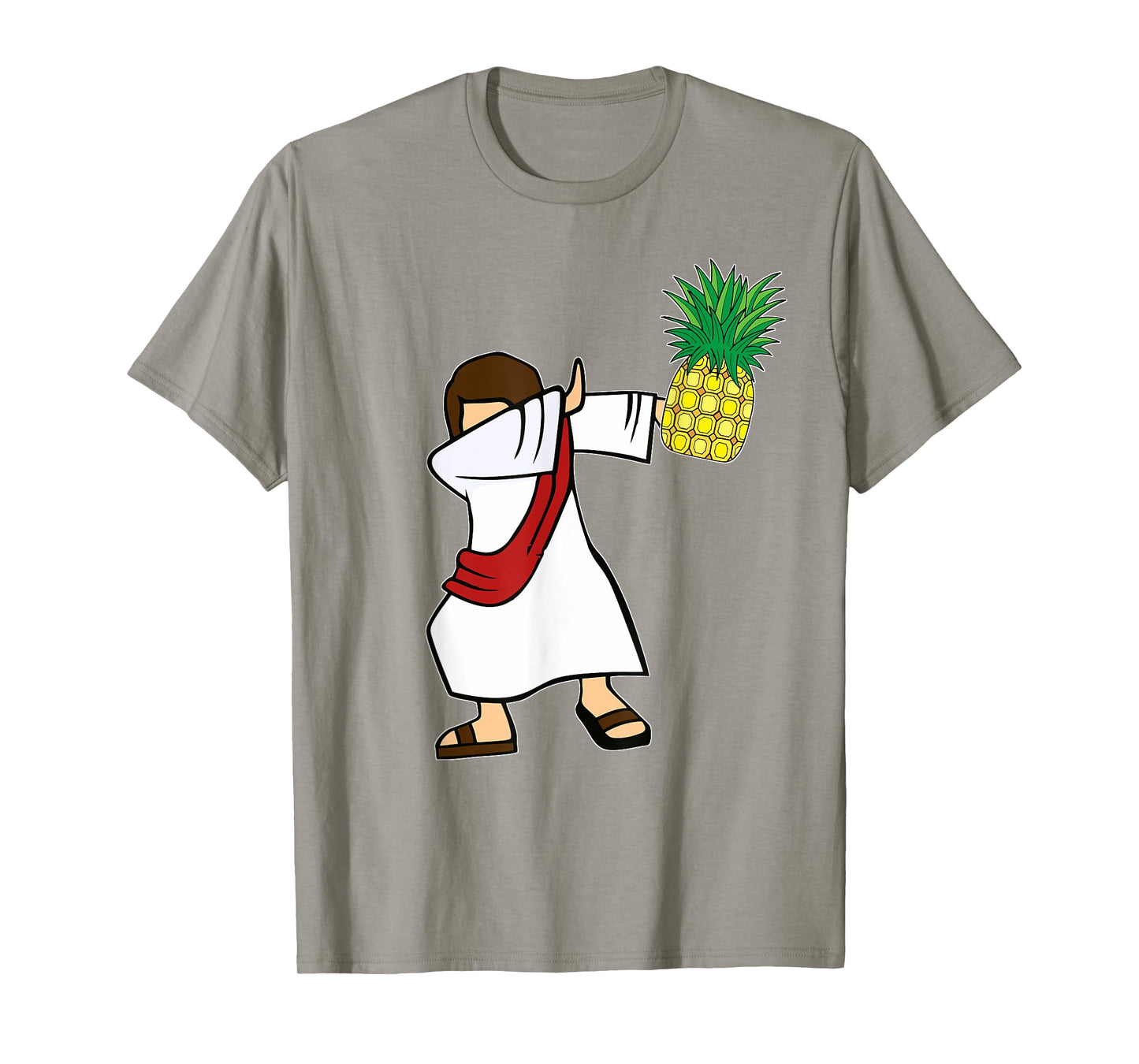 Dabbing Jesus Pineapple Aloha Beaches Hawaiian Dance T-Shirt
