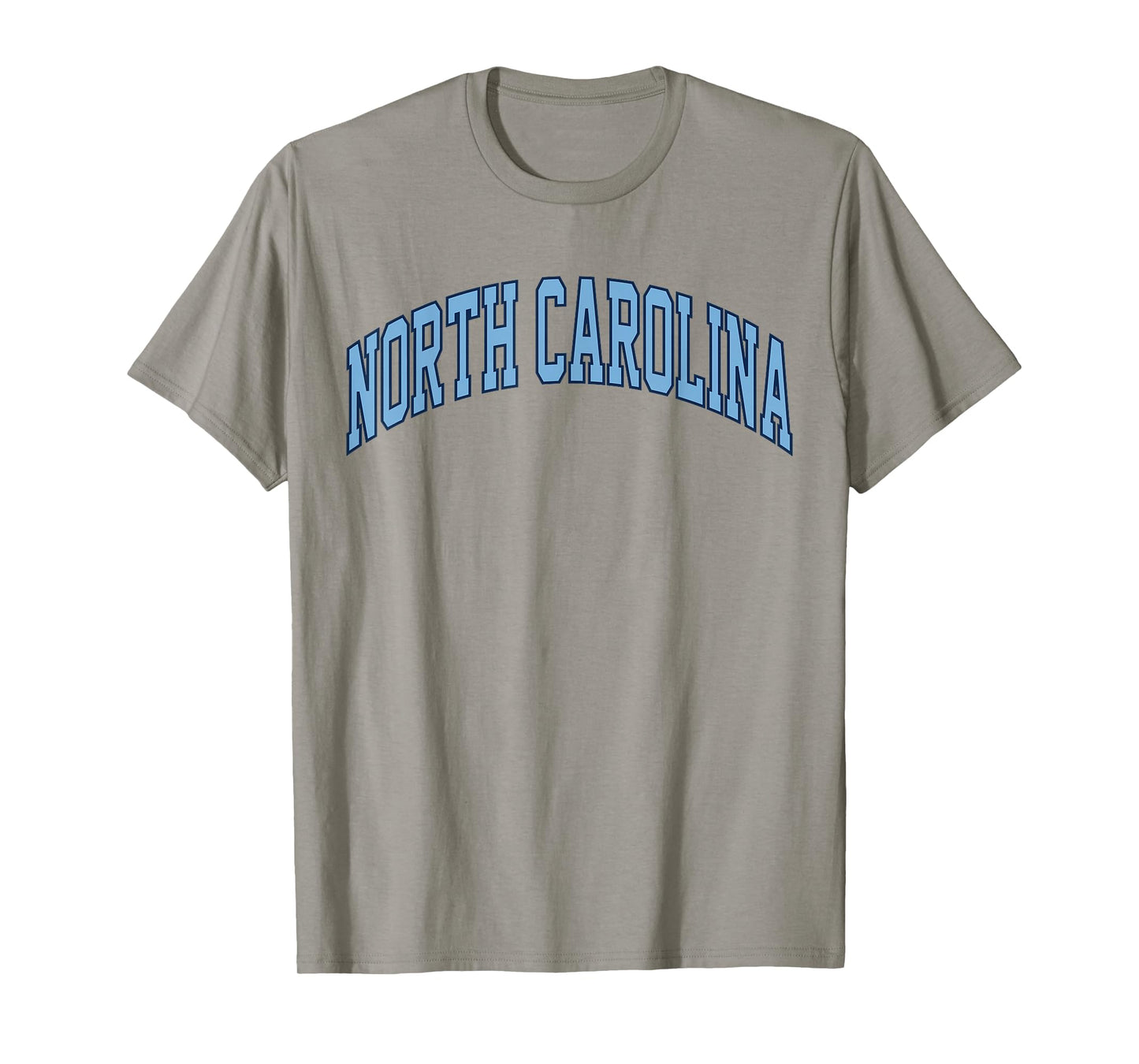 Retro North Carolina Souvenir Simple North Carolina Blue Tee T-Shirt
