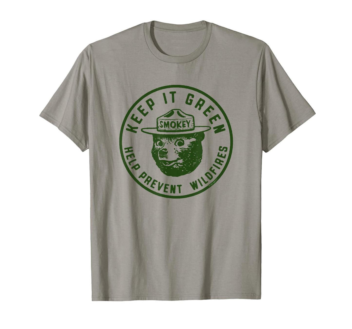Keep It Green! Help Prevent Wildfires Vintage Smokey Bear T-Shirt