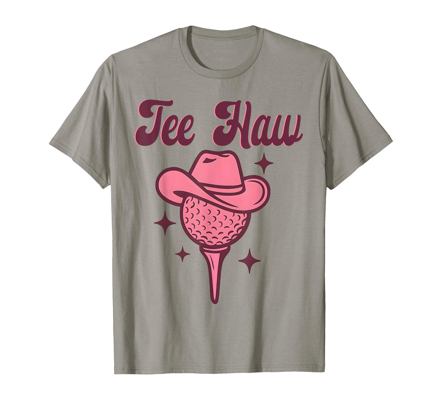 Western Tee Haw Y'all Funny Golf Ball Cowgirl Southern Women T-Shirt