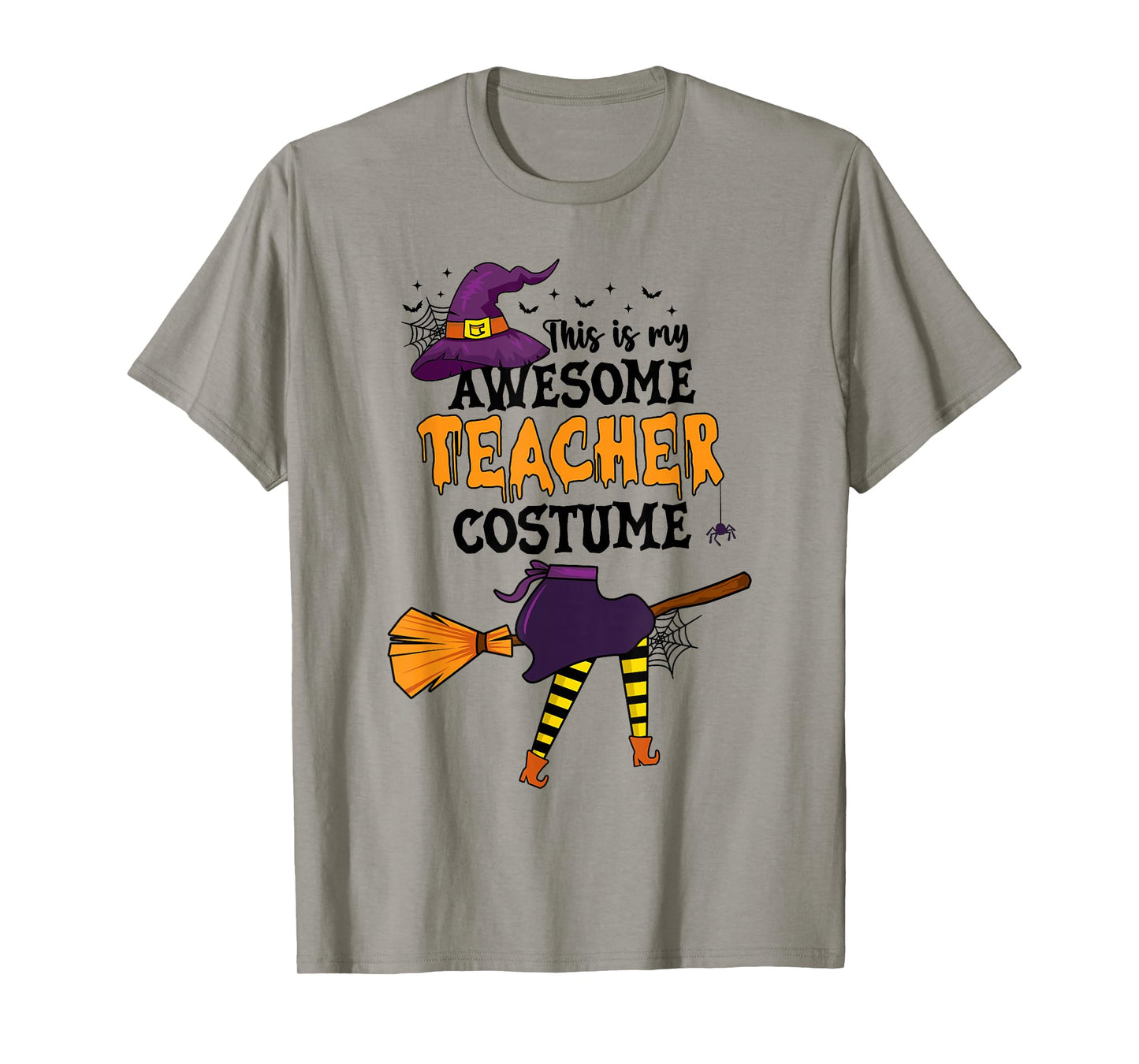 This is My Awesome Teacher Costume Halloween Funny Witch T-Shirt