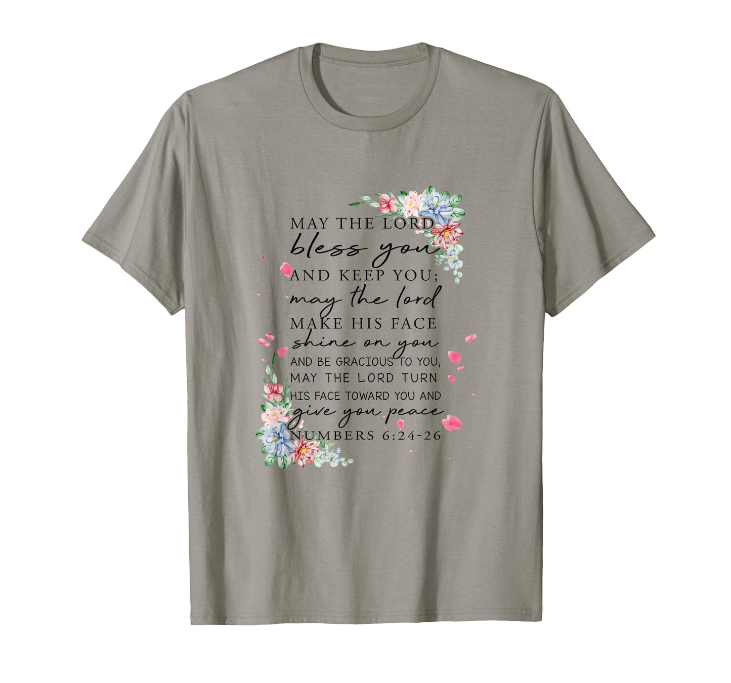 Christian Jesus Lovers Bible Numbers 6:24-26 Lord Bless You T-Shirt