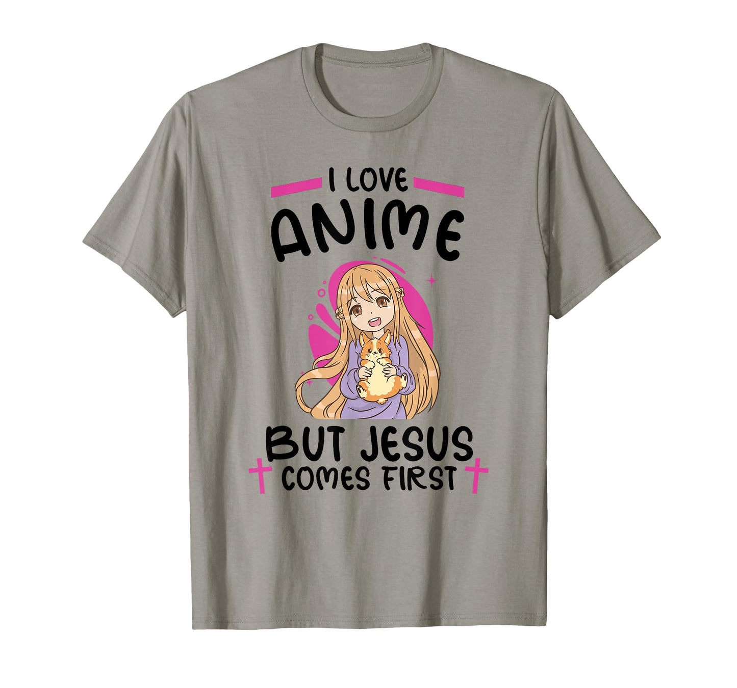 I Love Anime but Jesus Comes First T-Shirt