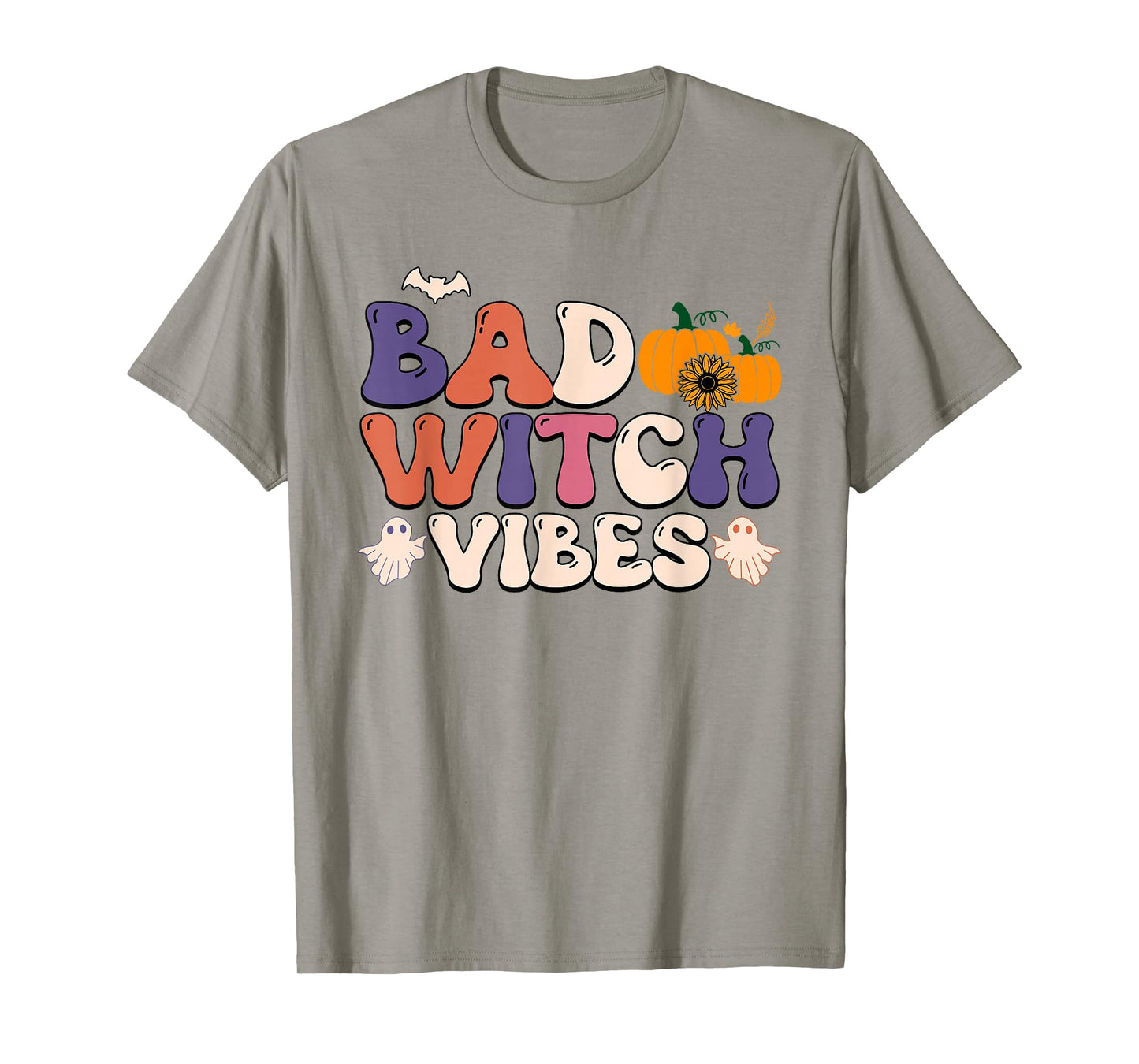 Bad Witch Vibes Cute Halloween Women T-Shirt