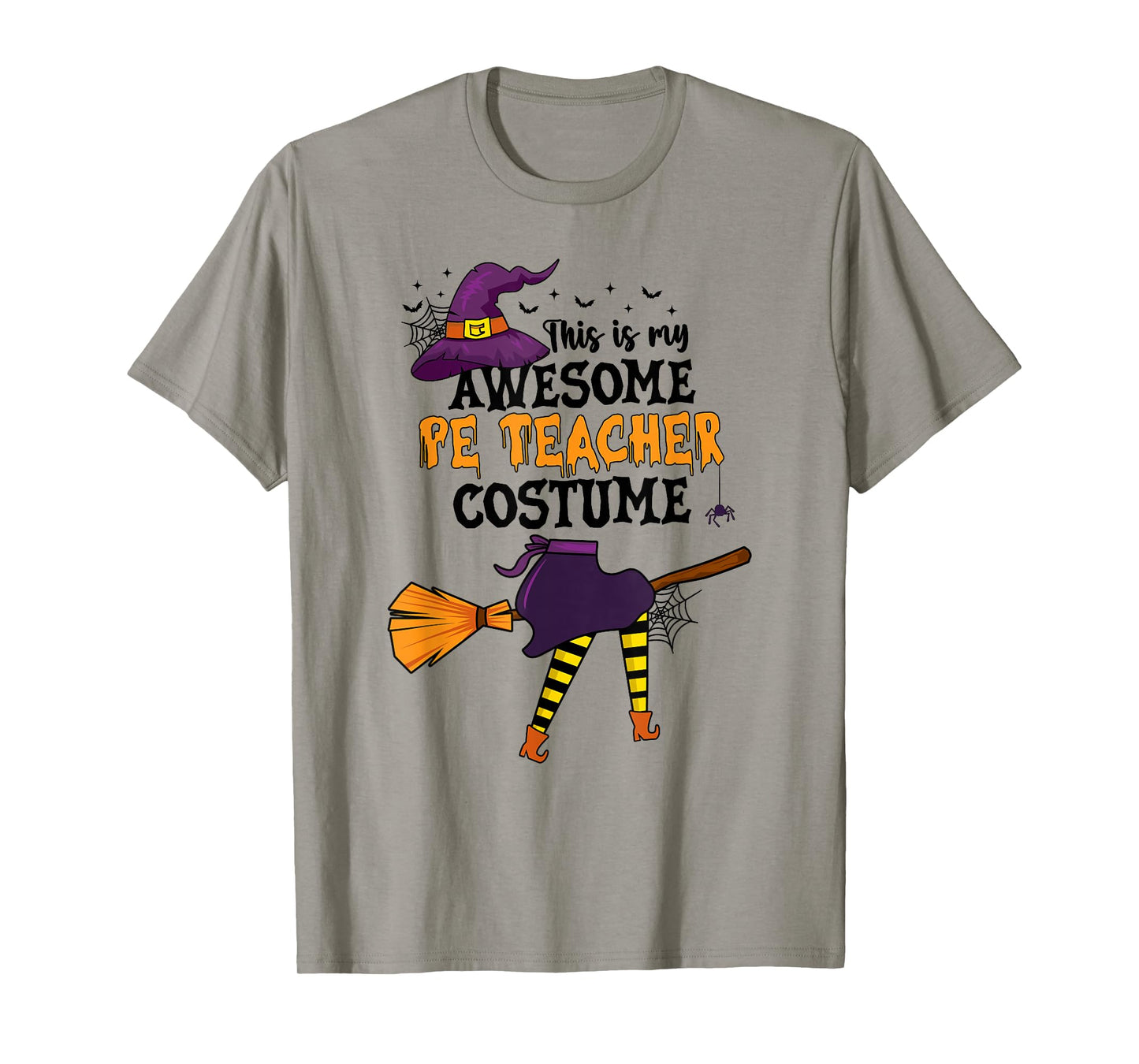 This is My Awesome PE Teacher Costume Halloween Funny Witch T-Shirt