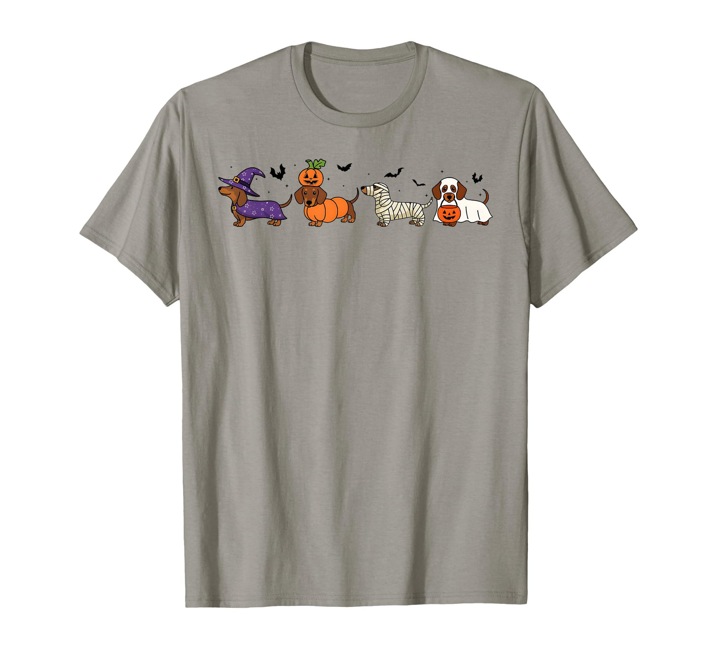 Dachshund Halloween Wiener Dog Pumpkin Weenie Witch T-Shirt