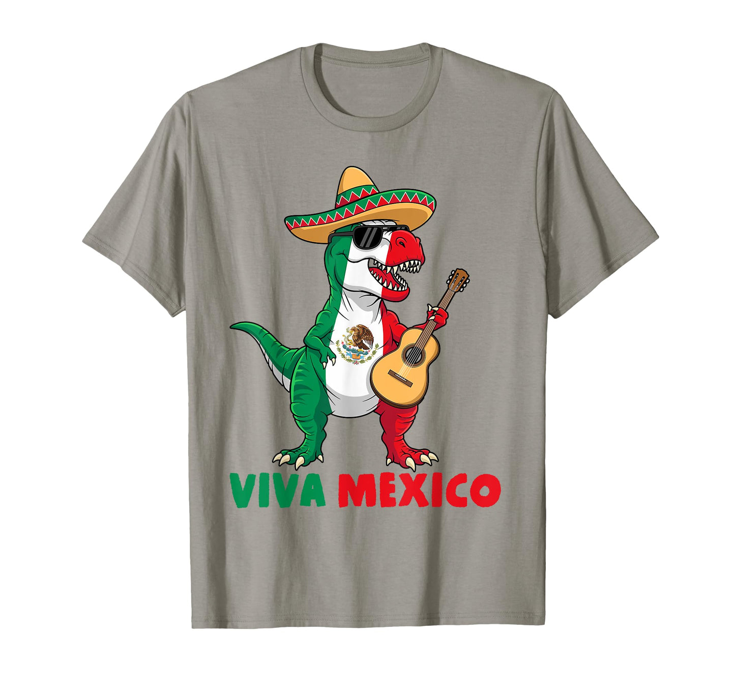 Viva Mexico Kids Boys Toddler Funny Mexican Dinosaur T-Rex T-Shirt