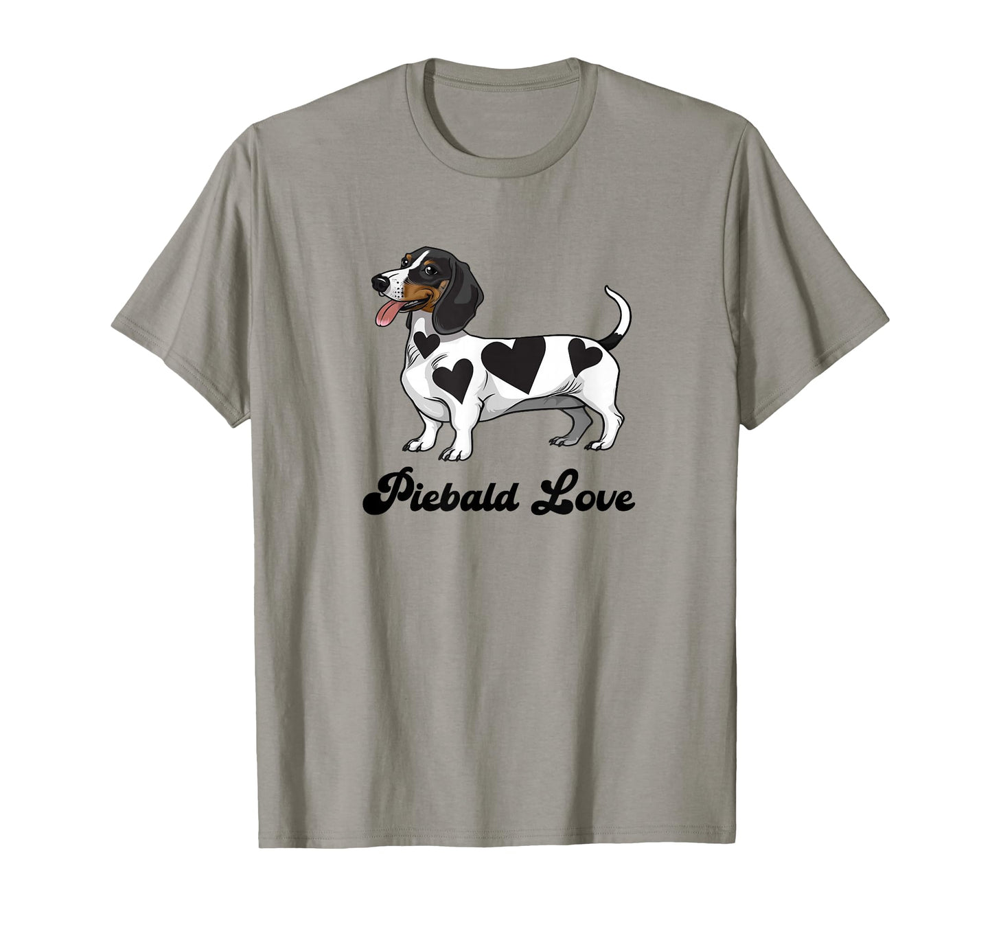 Funny Piebald Love Dachshund Lover T-Shirt
