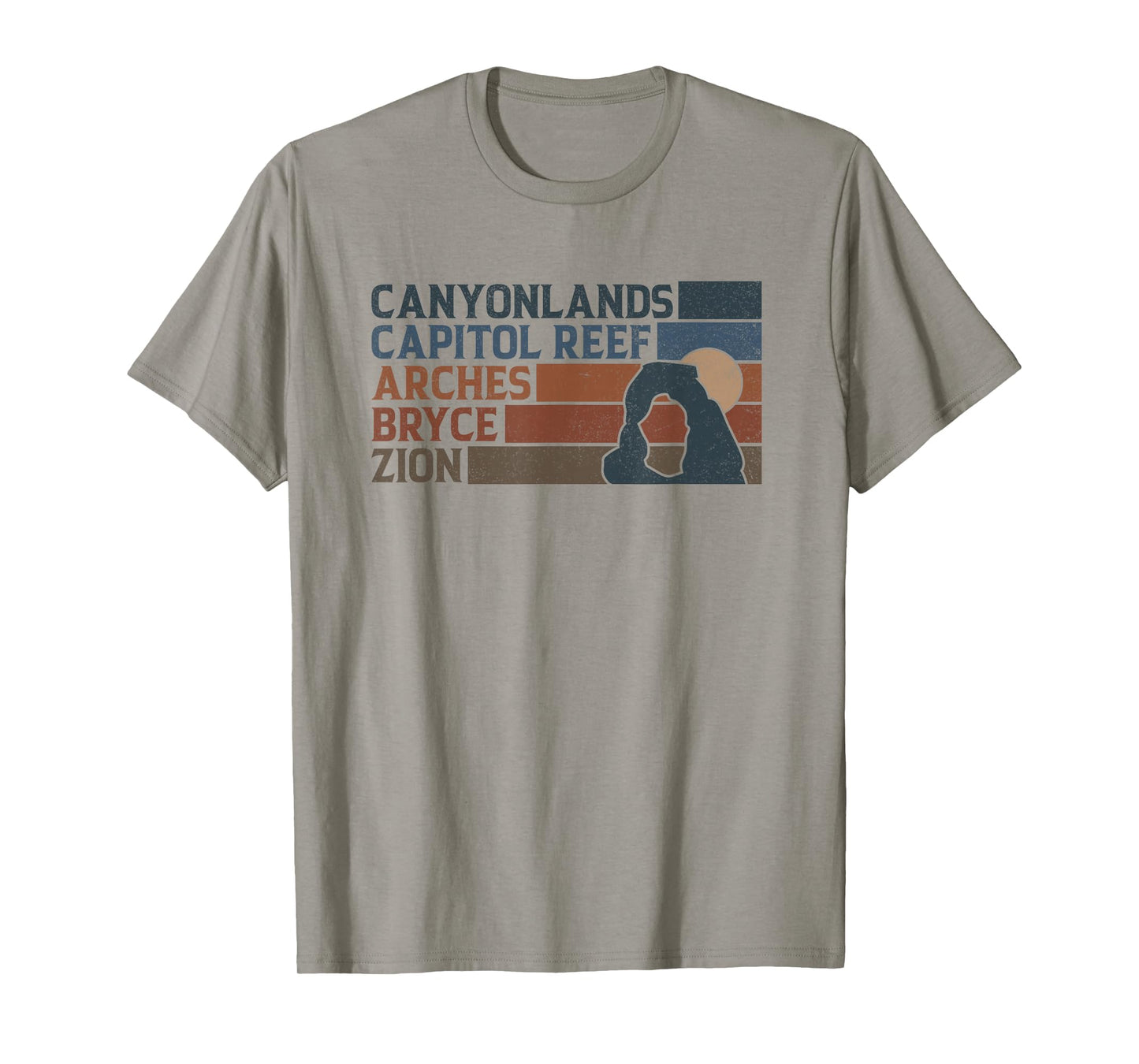 Vintage Moab Souvenir Big 5 Utah Mighty Five National Park T-Shirt