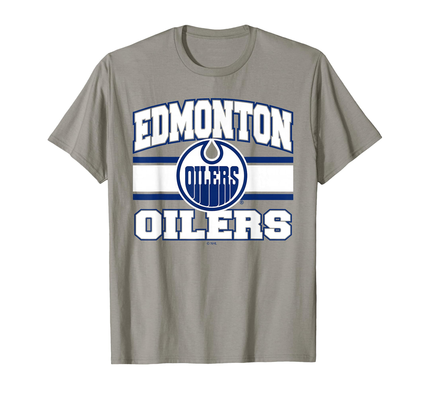 Edmonton Oilers Stripe Orange Officially Licensed T-Shirt