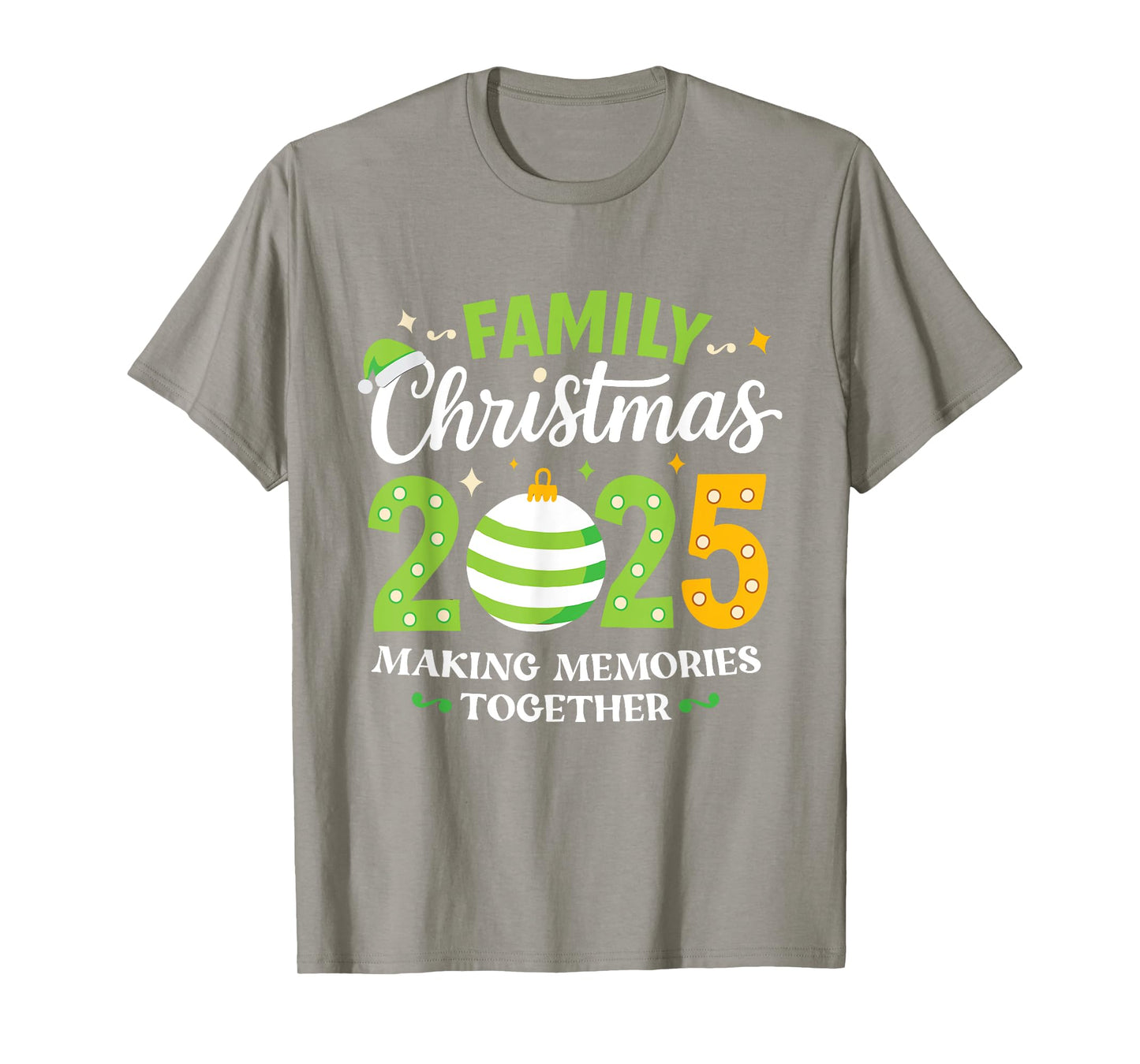 Family Christmas 2025 Group Matching Squad Funny Santa Hat T-Shirt