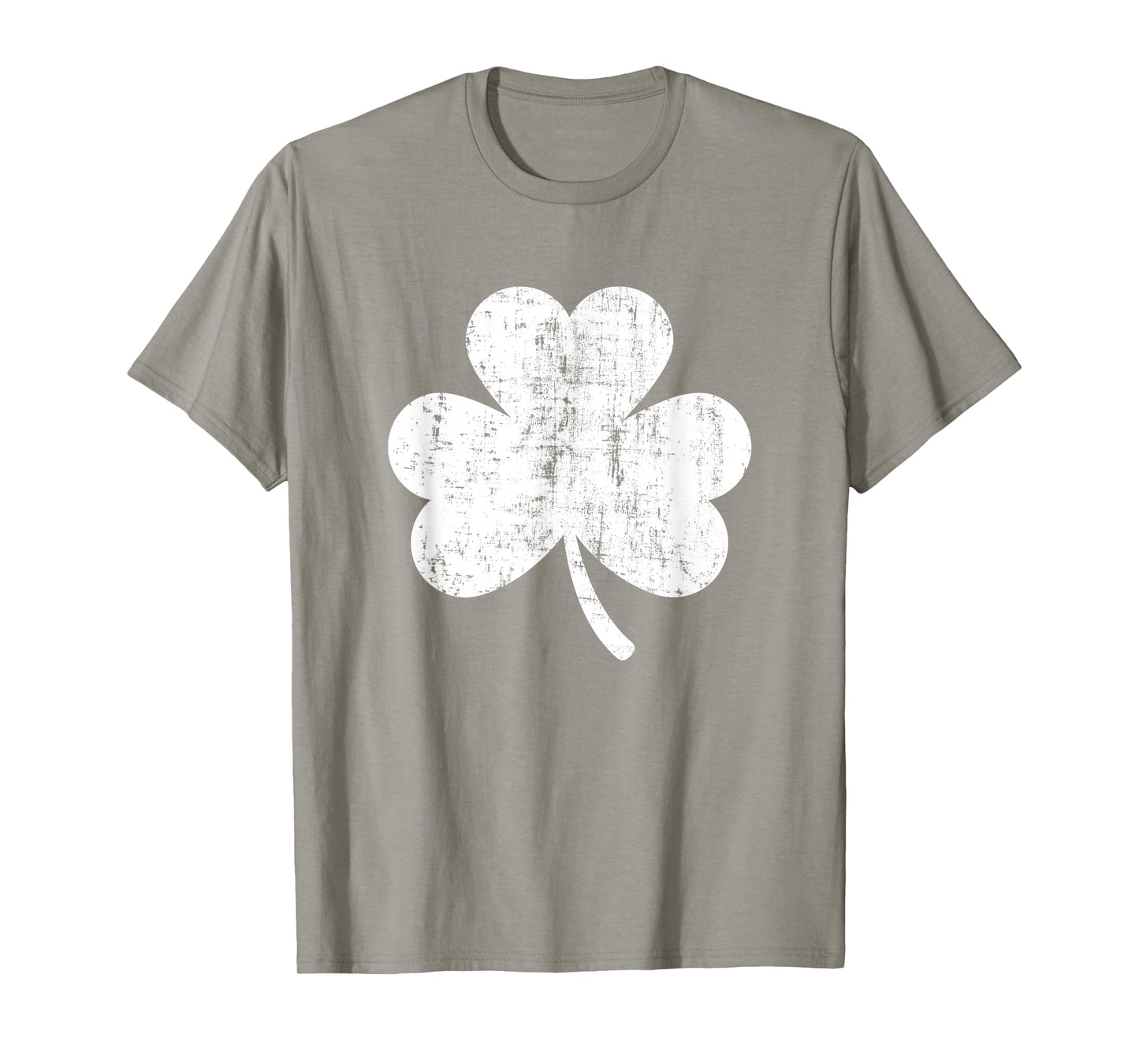 Shamrock Retro Distressed Three Leaf Clover St Patricks Day T-Shirt