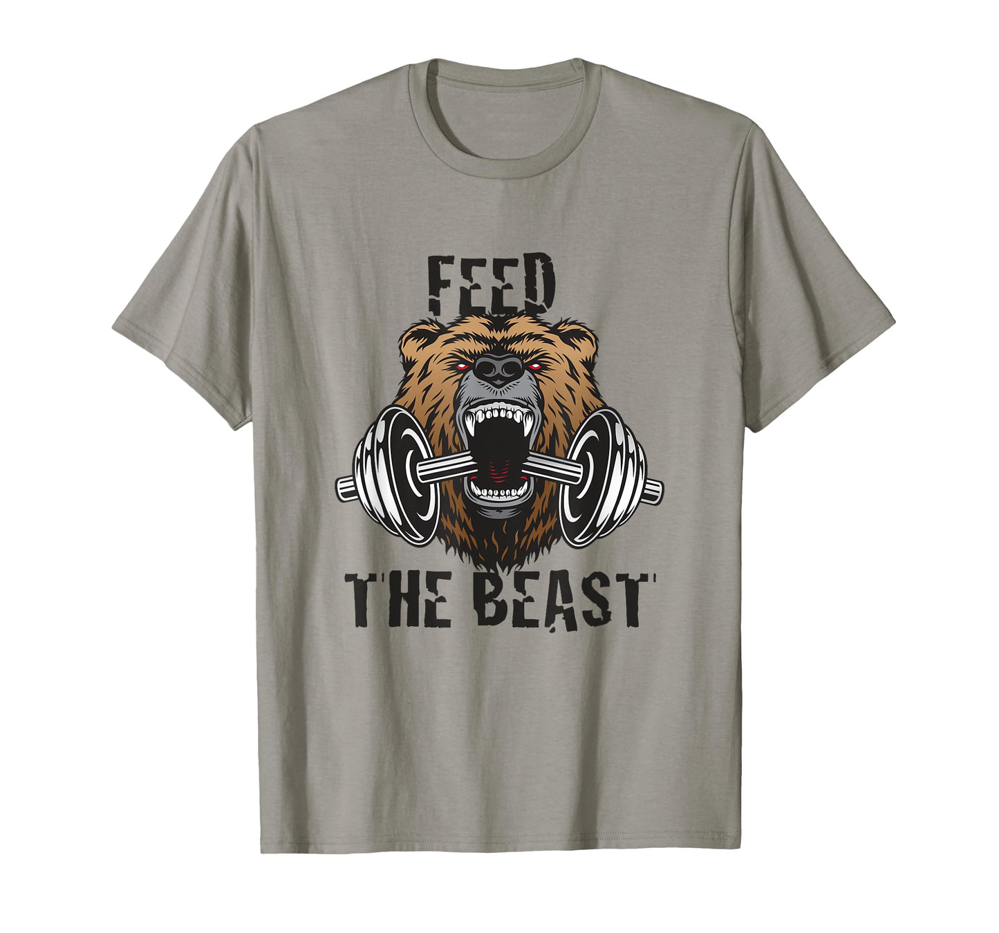 Mens Fitness Motivational Feed The Beast Gym Workout T-Shirt T-Shirt