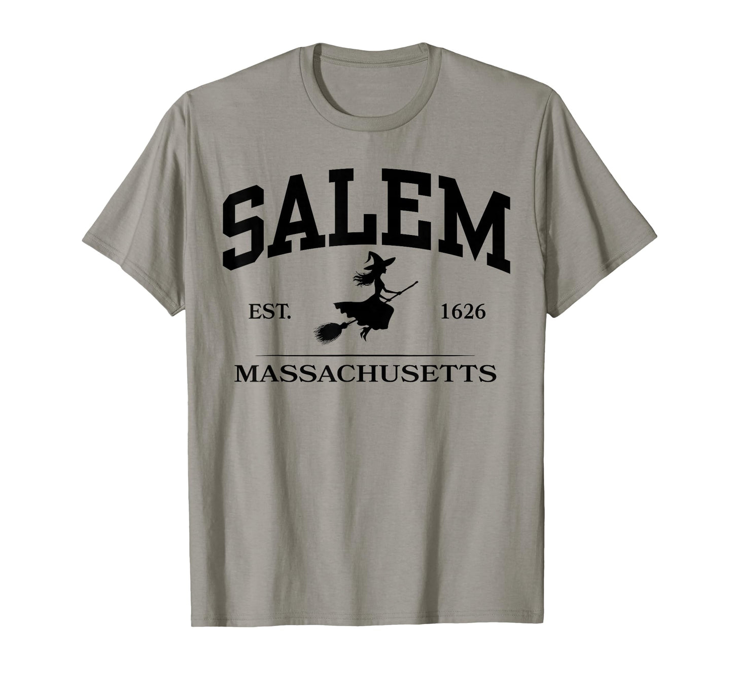 Salem Est 1626 Massachusetts Halloween Witch Women Funny T-Shirt