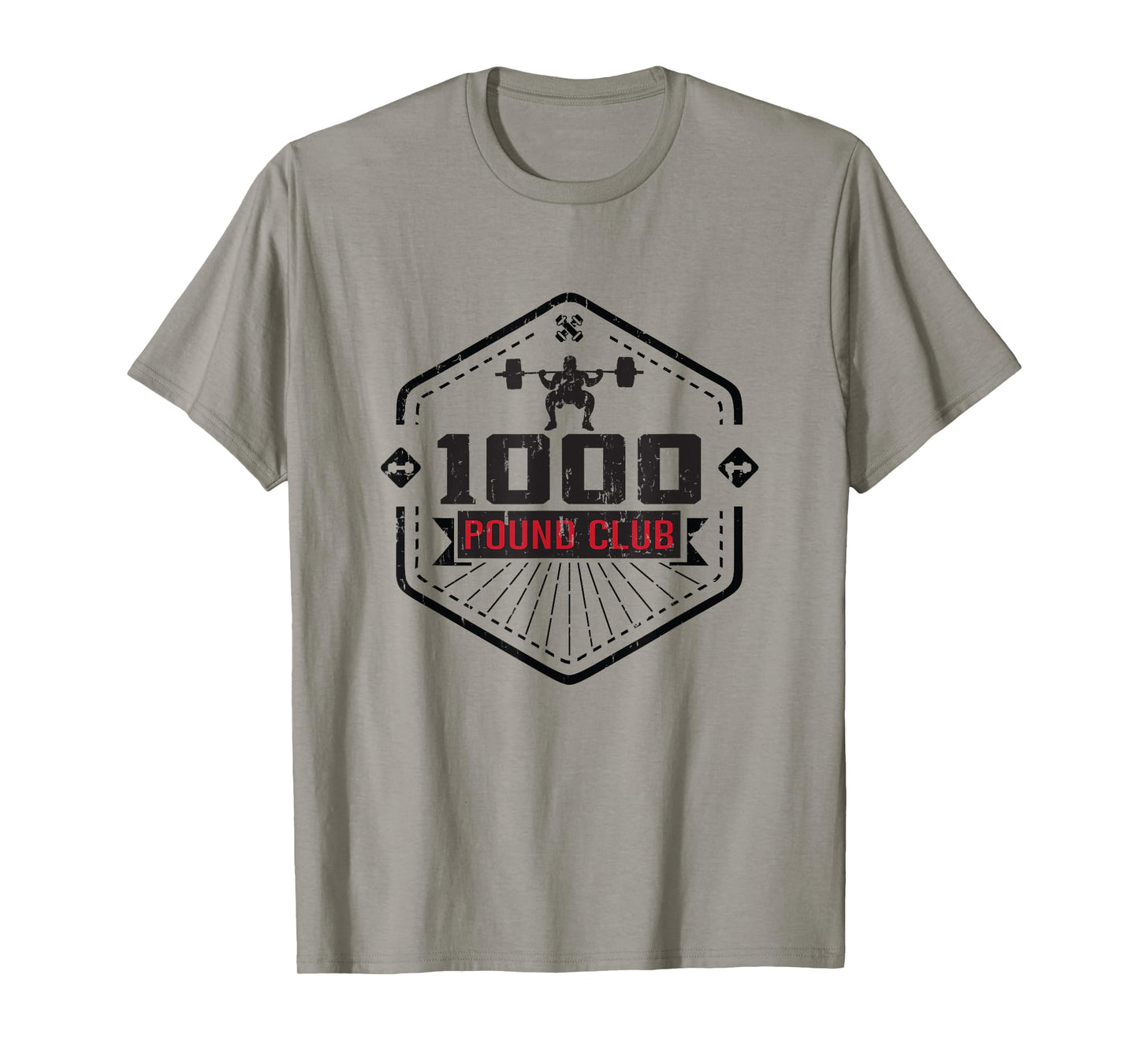 1000 Pound Club - Weightlifting Weights Gym Mens T-Shirt