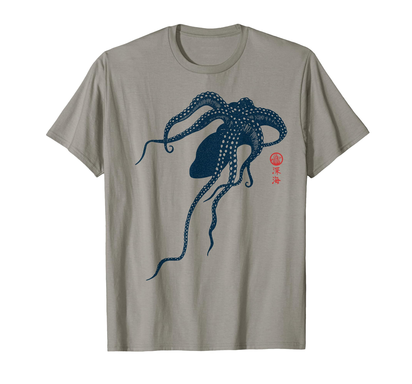 Japanese Aesthetic Asian Vintage Kraken Octopus T-Shirt
