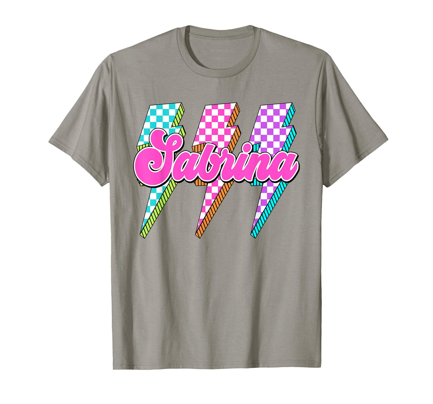 Sabrina Checkered I Love Sabrina 80's Vintage T-Shirt