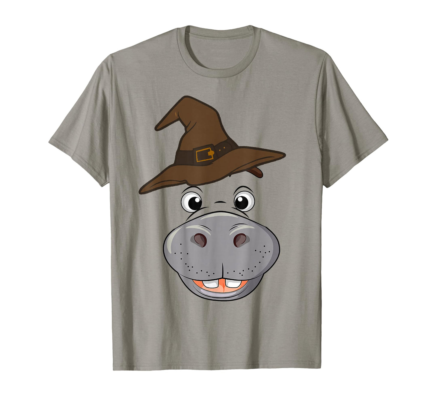 Hippo Spooky Ghost Horror Pumpkin Zombie Halloween T-Shirt