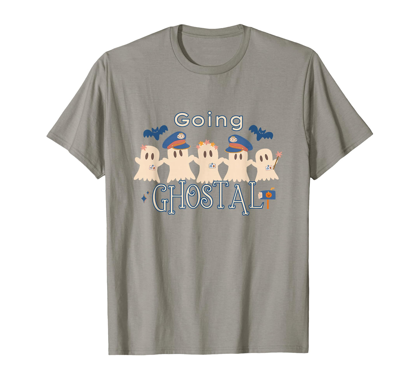 Going Ghostal Postal Worker Halloween Ghost Mail Carrier T-Shirt