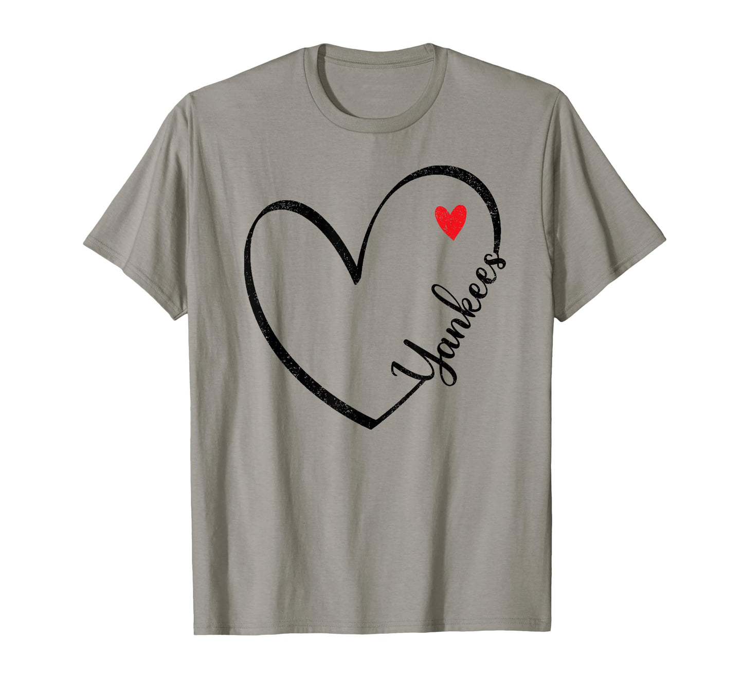 Yankees Heart Vintage Retro Men Women Boy Girl Kids T-Shirt