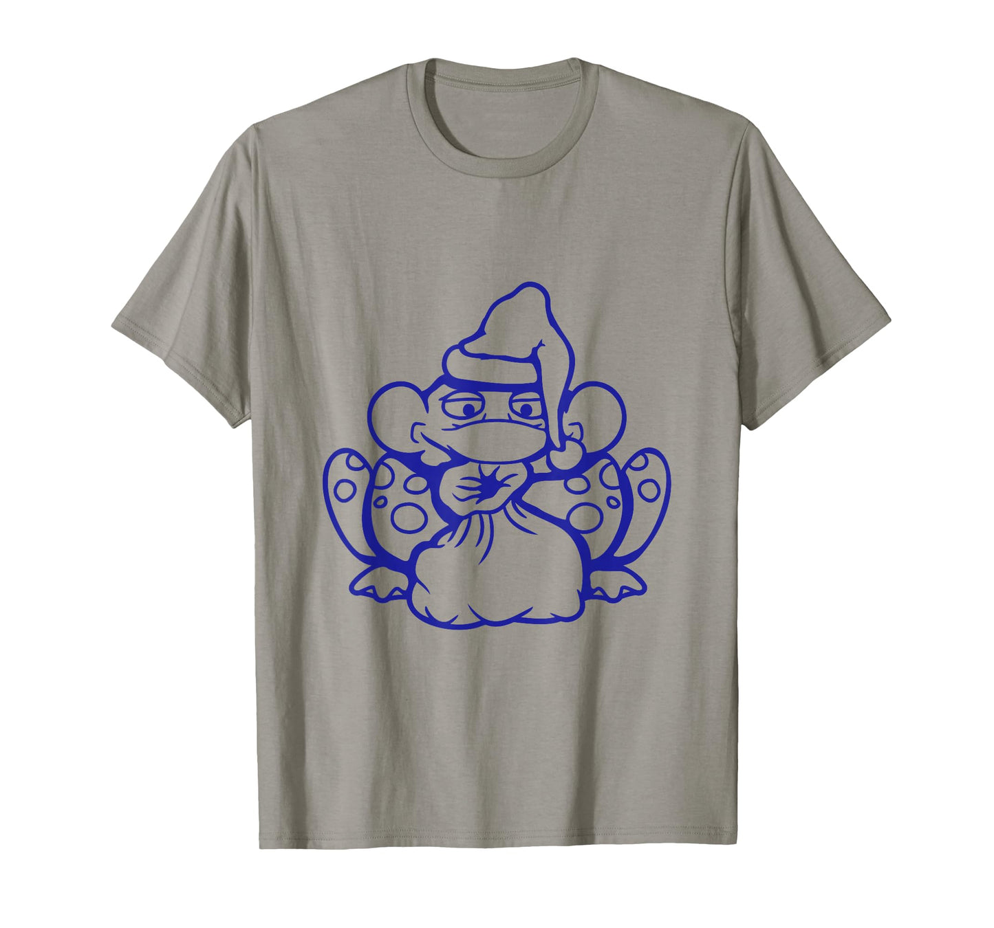 Frog Santa Claus Christmas Hat Funny Winter Celebration Fun T-Shirt