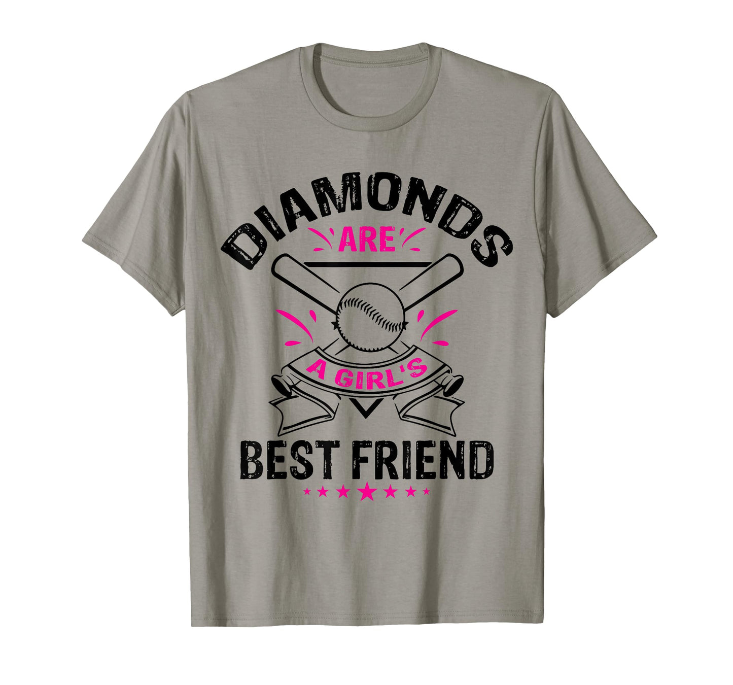 Diamonds are a Girl's Best Friend TShirt | Baseball Team Tee T-Shirt