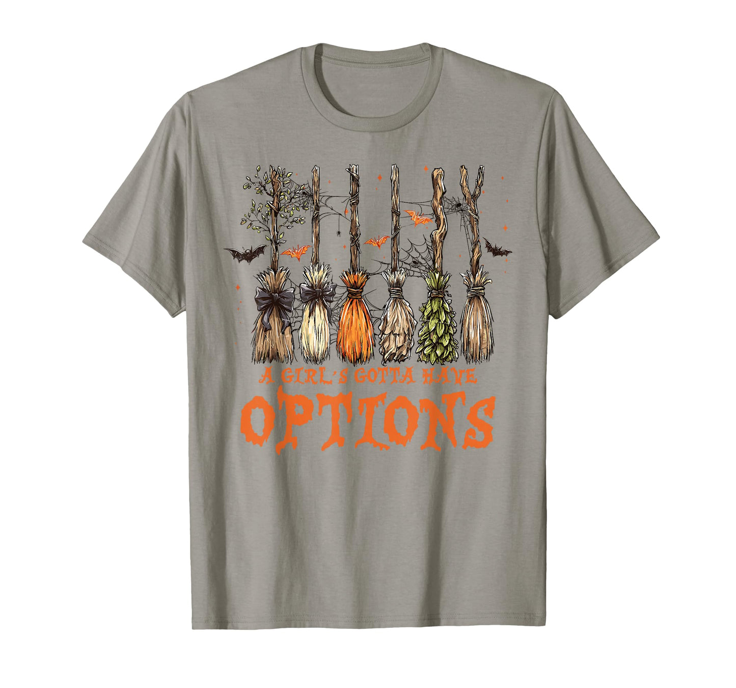 Retro A Girl’s Gotta Have Options Spooky Witches Halloween T-Shirt