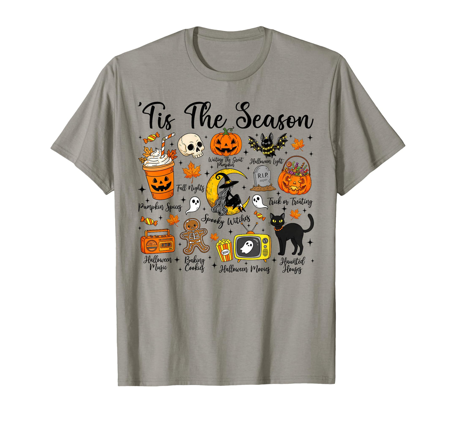 Tis The Season Halloween Pumpkin Spice Spooky Witch Fall T-Shirt