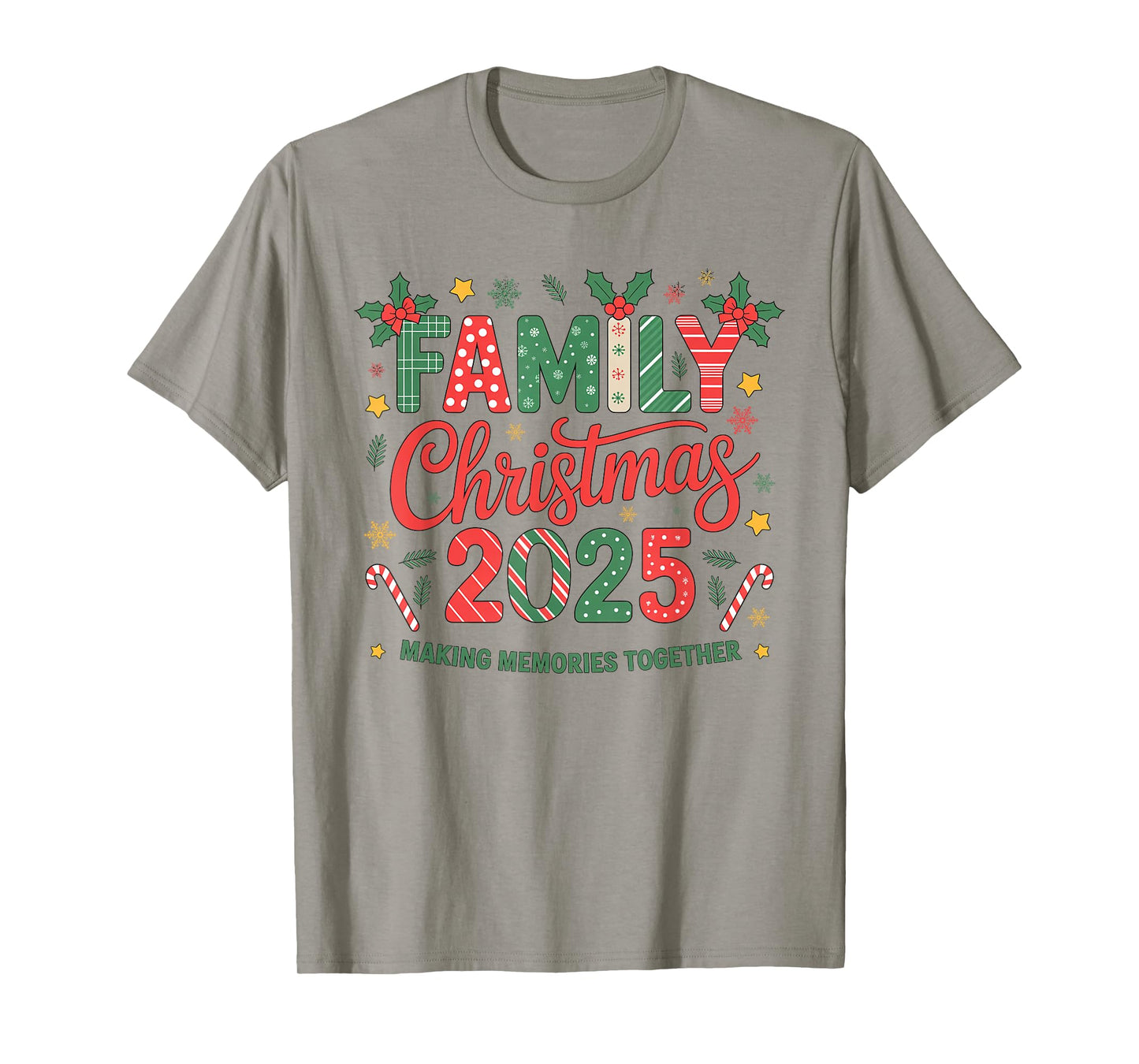 Family Christmas 2025 Santa Hat Matching Outfit Xmas Squad T-Shirt