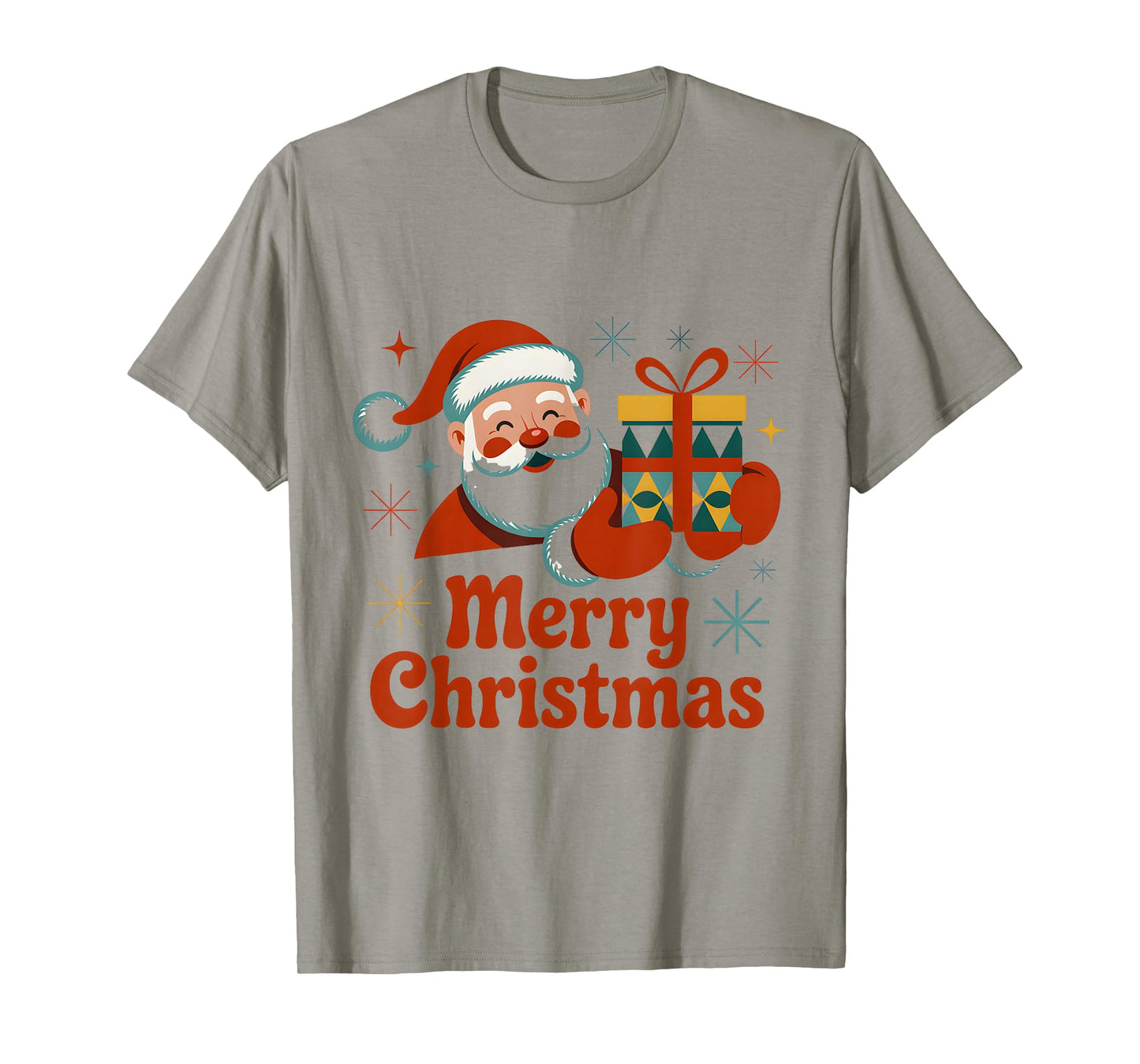 Vintage Santa Claus Merry Christmas Retro Design T-Shirt