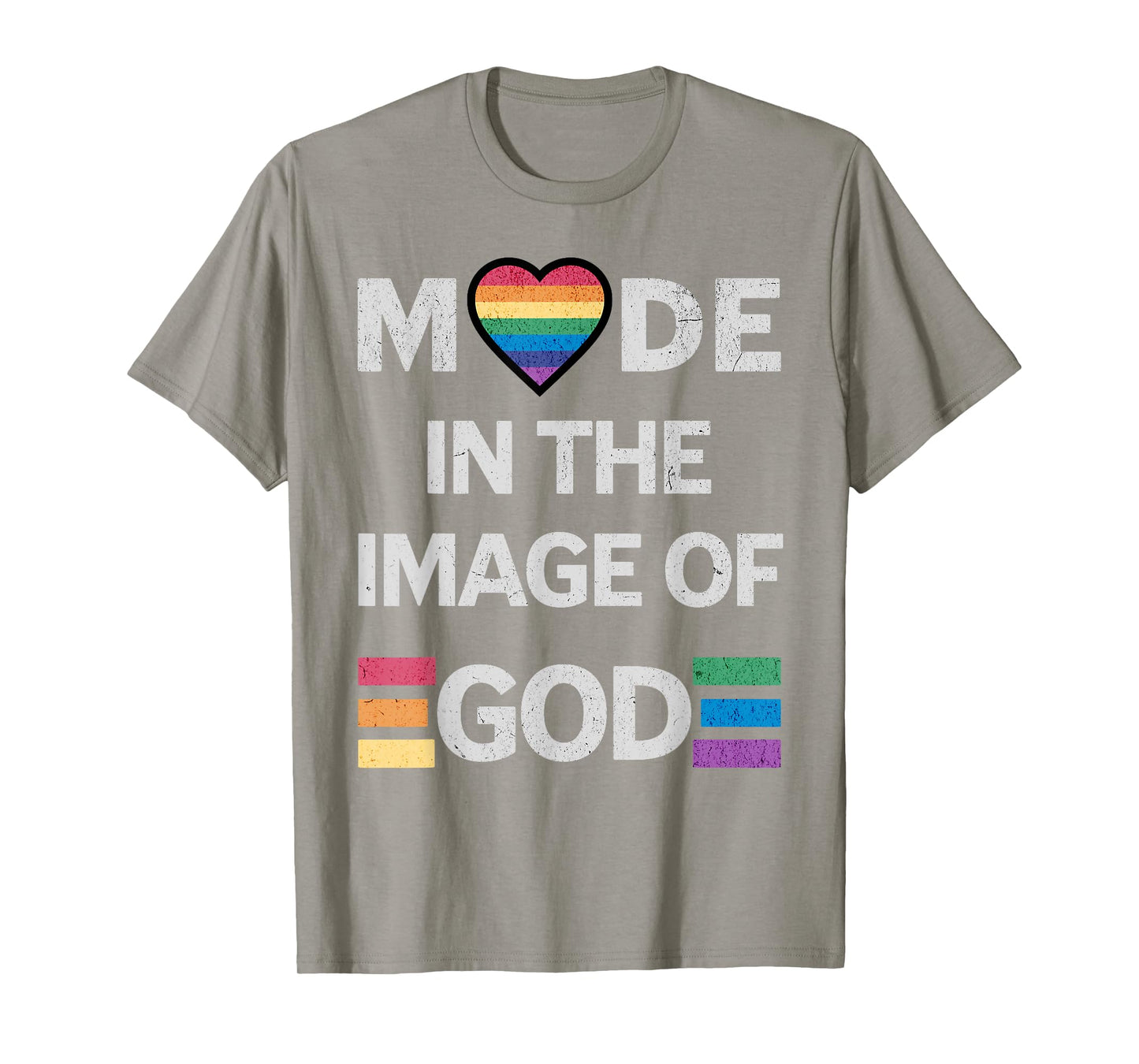 Made in the Image of God LGBT Love Christian Women Men T-Shirt