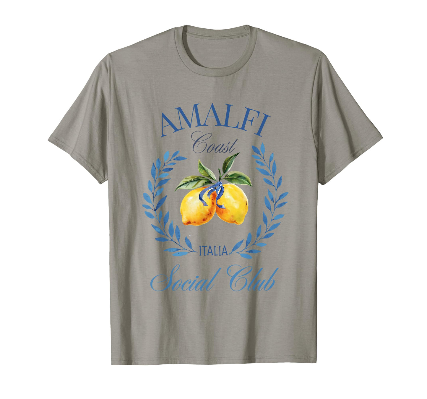 Amalfi Coast Lemon Italy Vintage Summer Travel Social Club T-Shirt