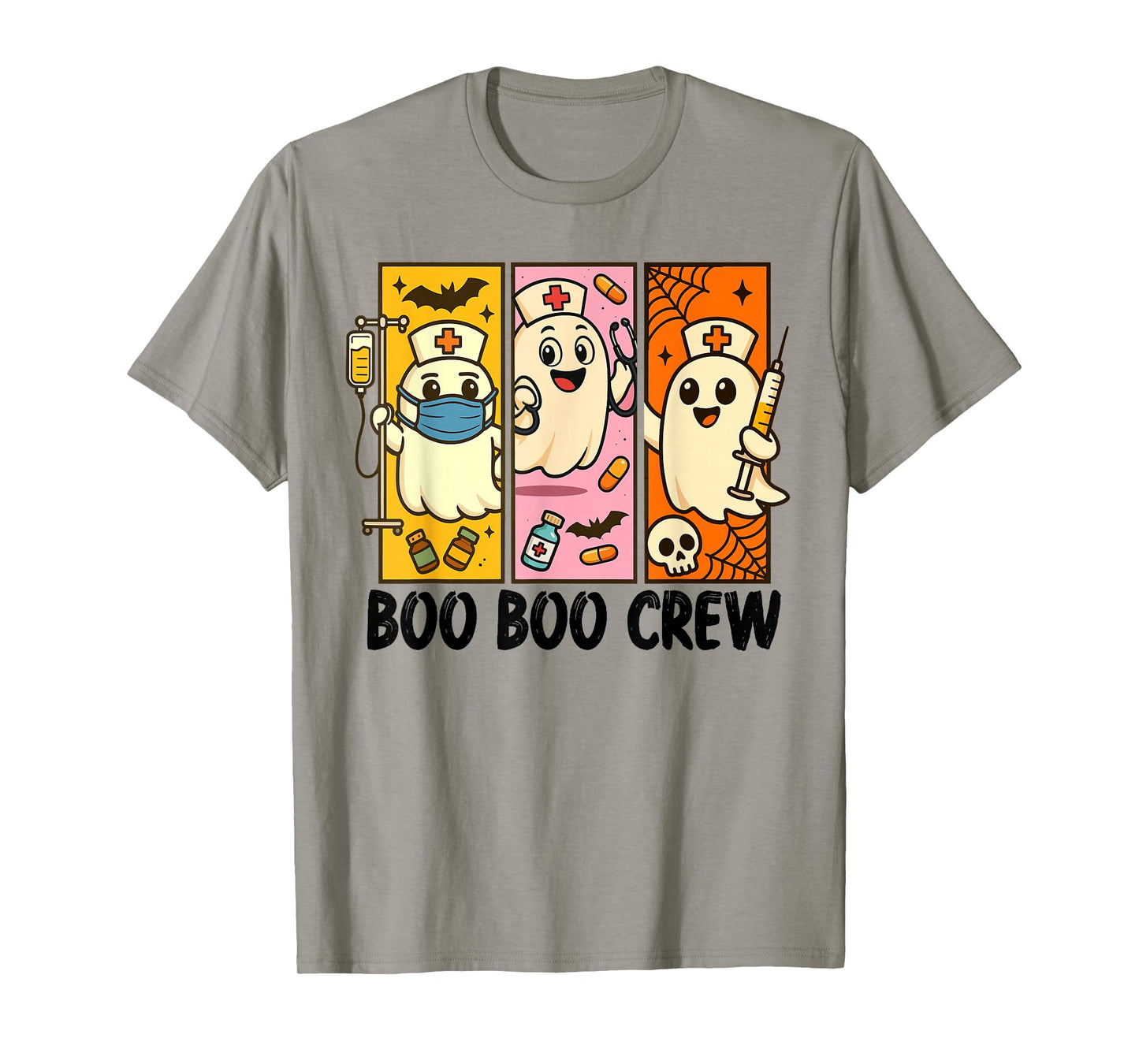 Halloween Vibes Spooky RN Nurse Squad Nursing Boo Booo Crew T-Shirt