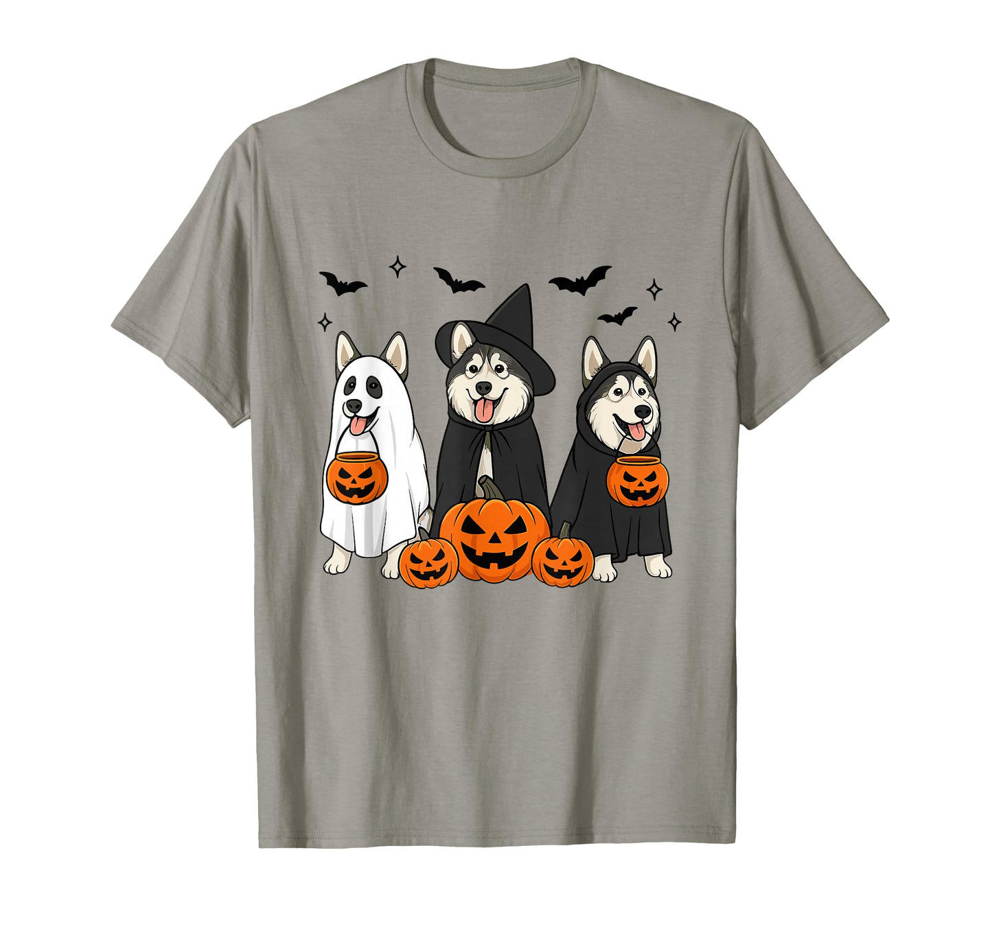 Alaskan Malamute Halloween Malamute Witch Malamute Dog Mom T-Shirt