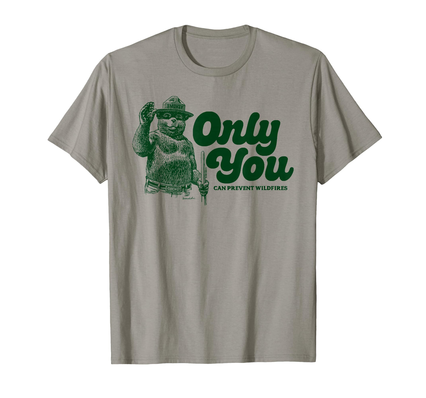 Vintage Waving Smokey Bear Only You Can Prevent Wildfires T-Shirt