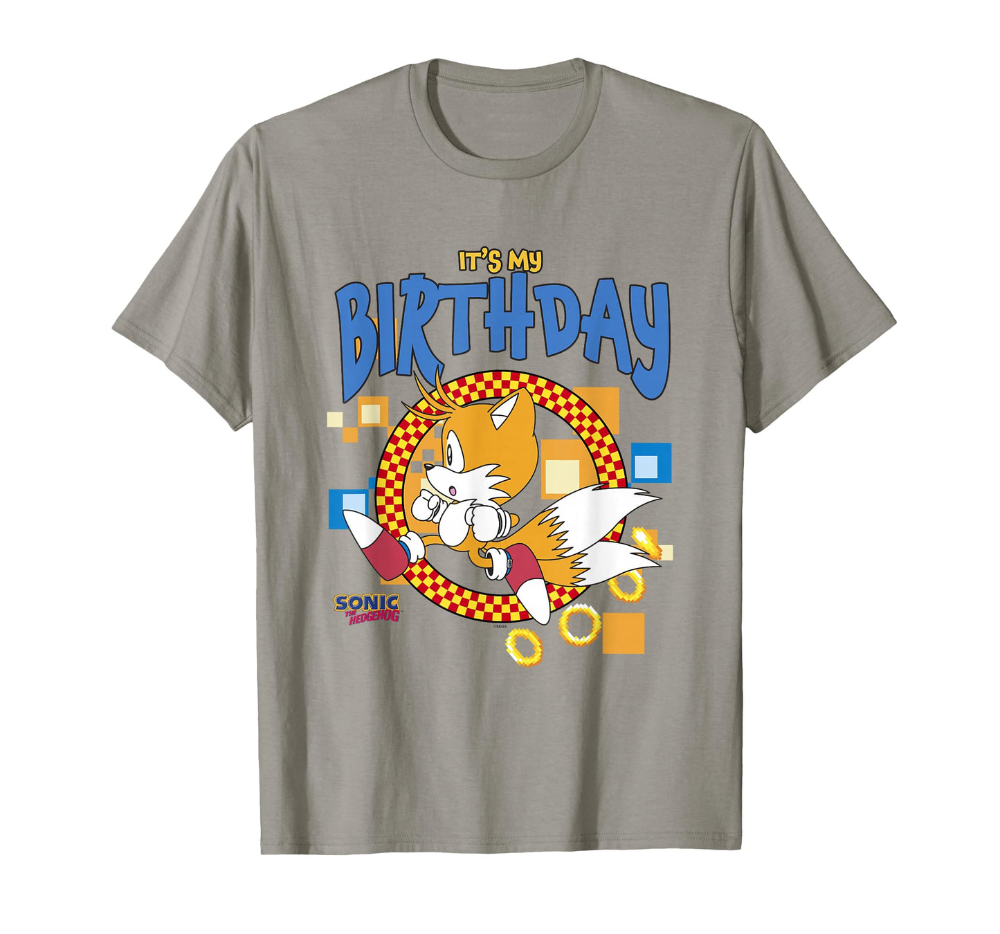 Sonic The Hedgehog Birthday It's My B-Day Tails T-Shirt