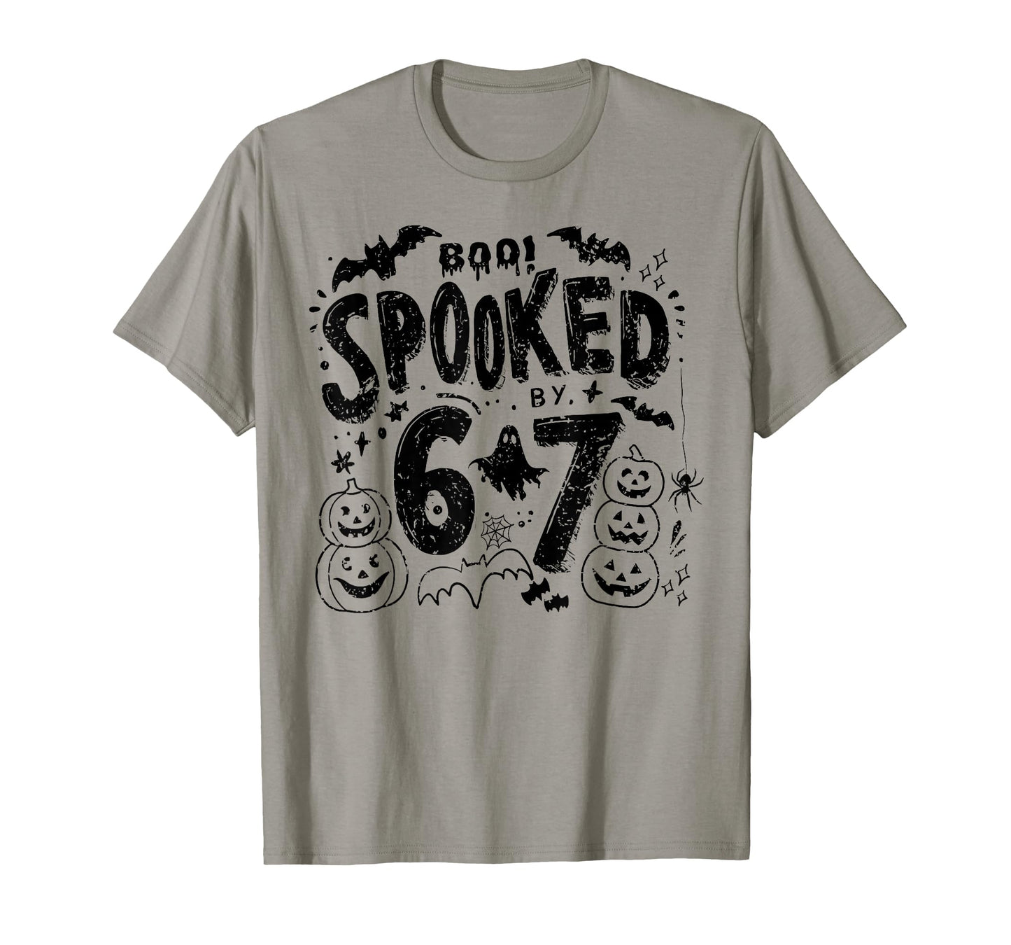 Vintage Boo Spooked by 6 7 Halloween Meme Gen Alpha Slang T-Shirt
