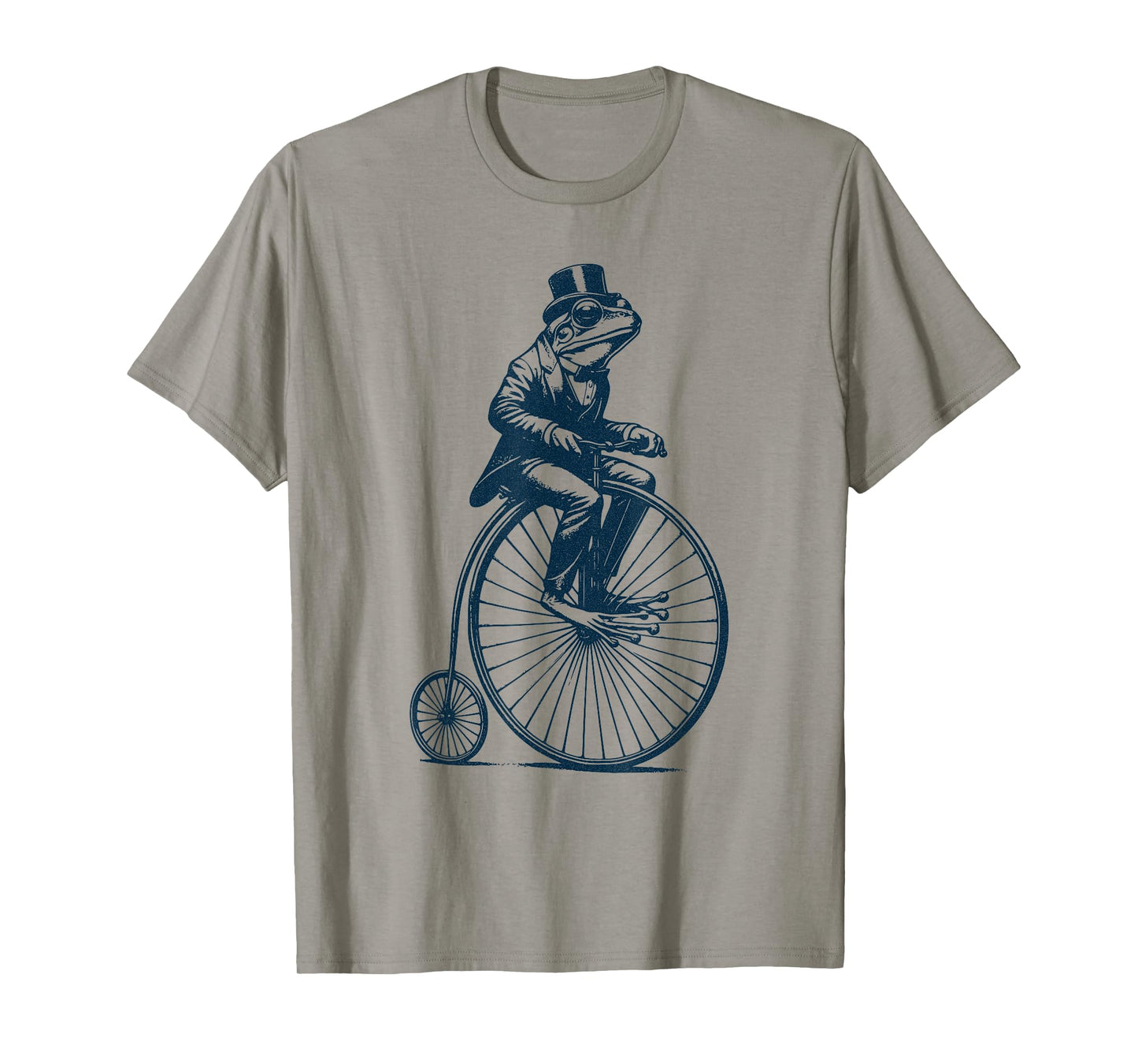 Dapper Frog riding a Vintage Penny-Farthing Bicycle Cyclist T-Shirt