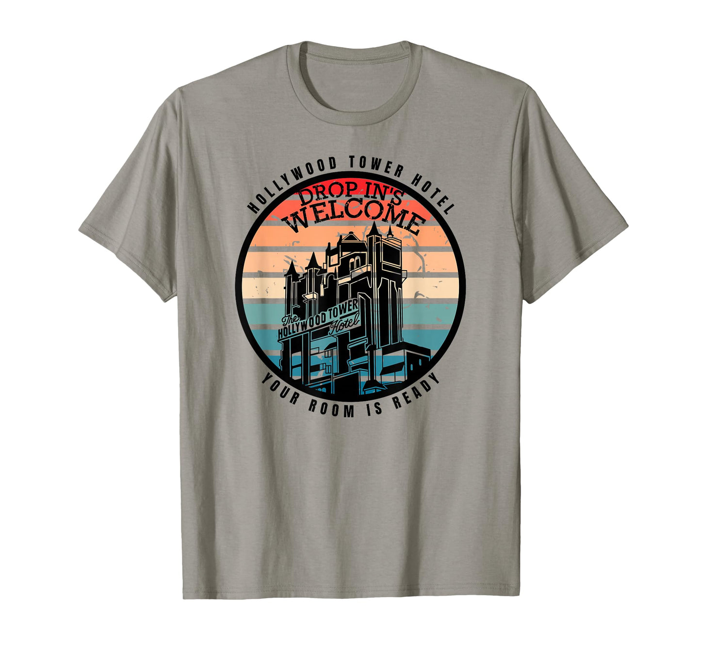 Hollywood Tower Hotel, Theme Park Ride, Drop In's Welcome T-Shirt