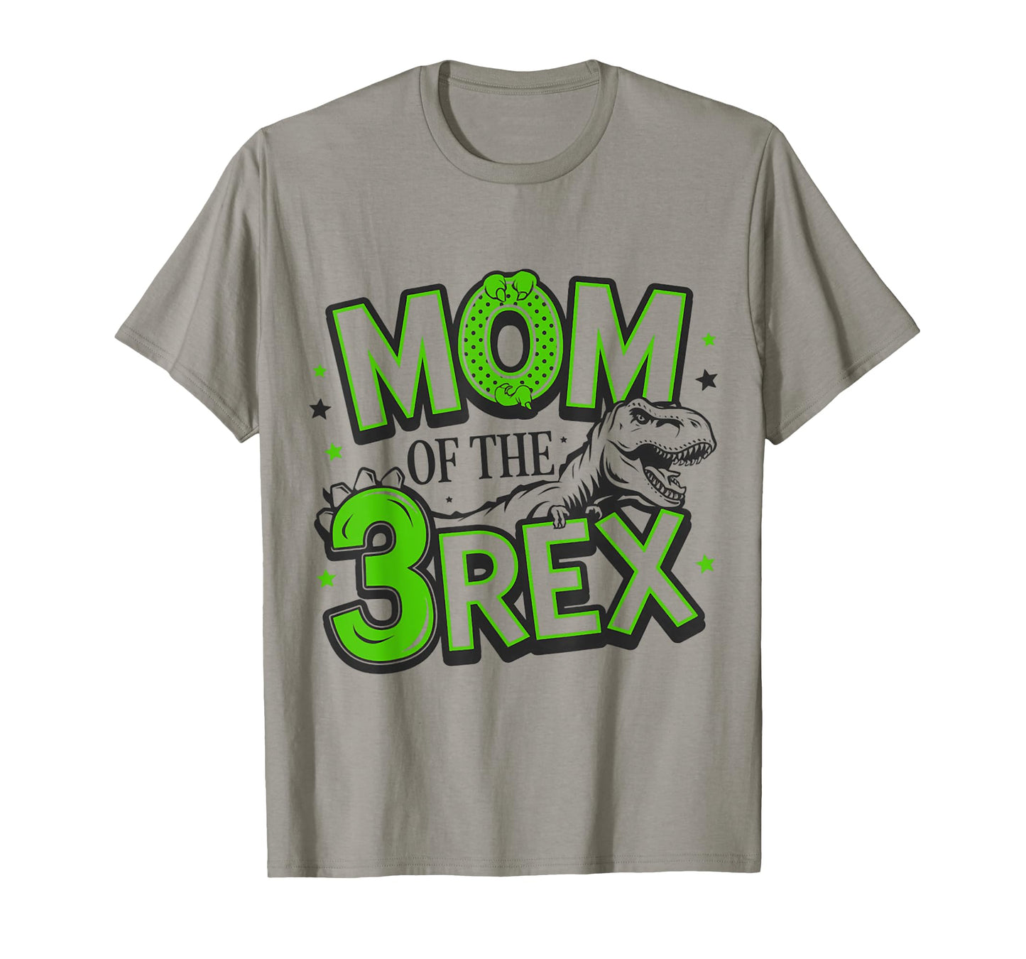Mom of The Three Rex Birthday Dinosaur Family Matching T-Shirt