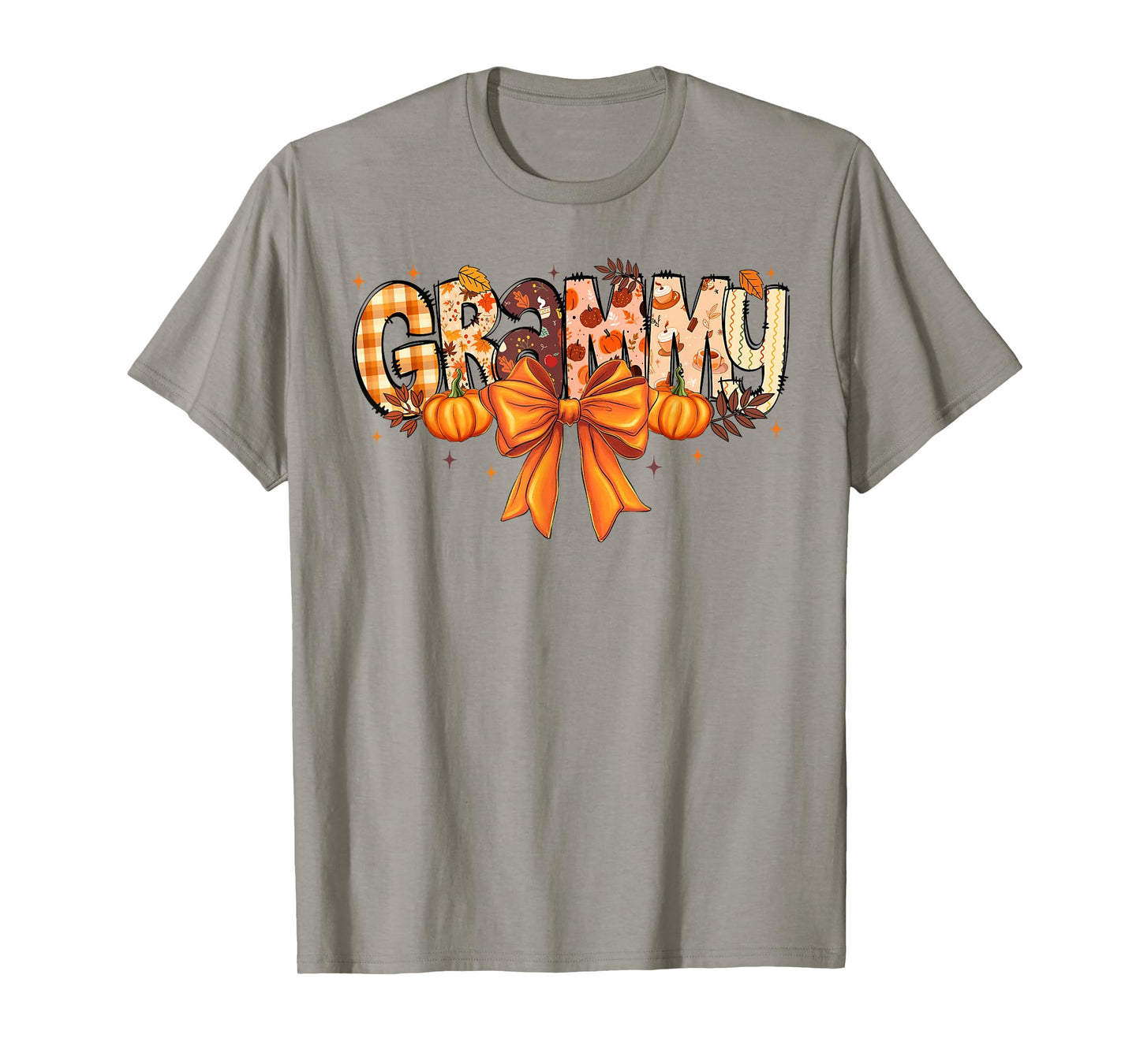 Retro Grammy Coquette Bows Grandma Fall Thanksgiving Women T-Shirt