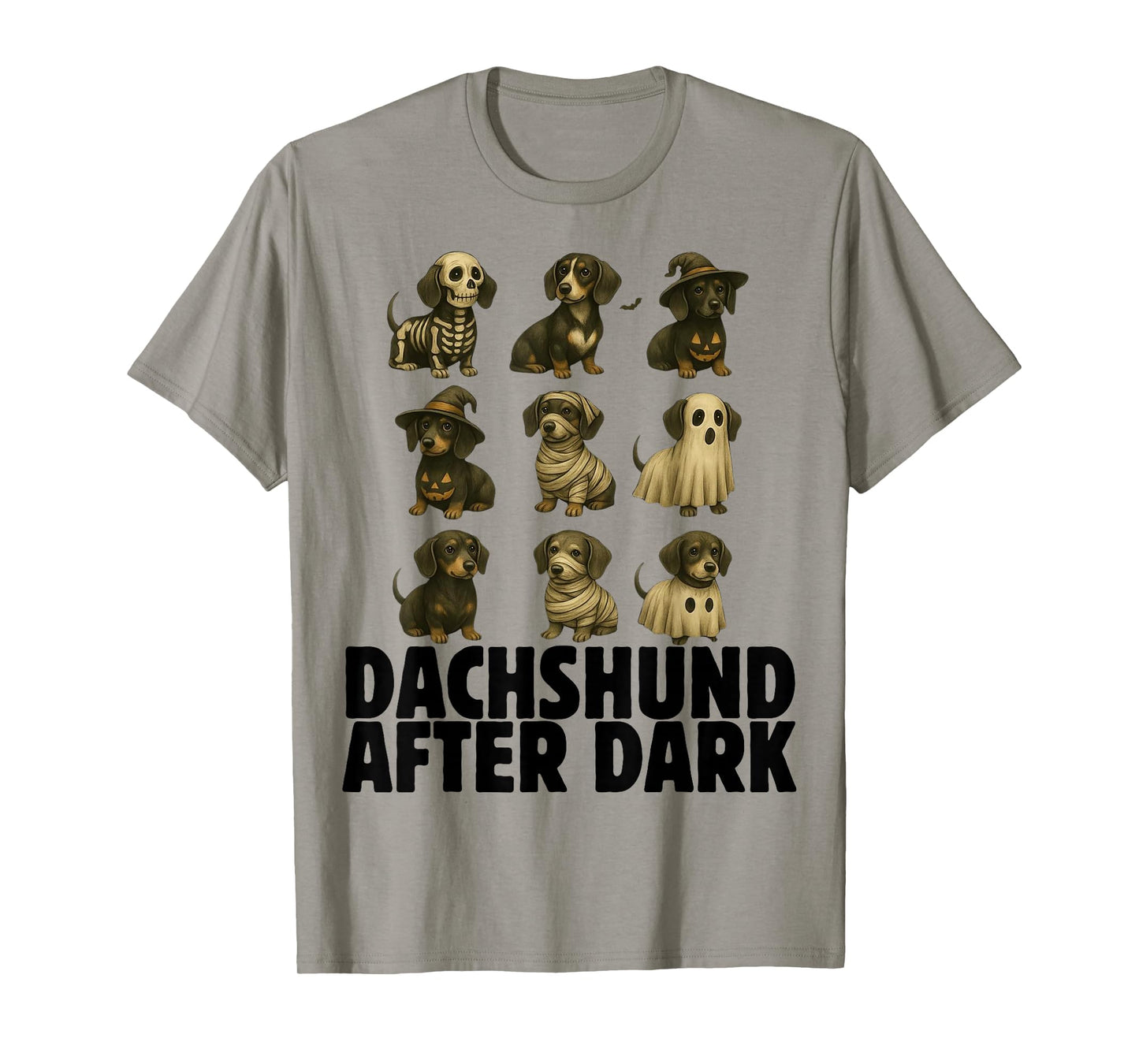 Spooky Dachshund Halloween Weenie Dog Ghost Mummy Witch T-Shirt