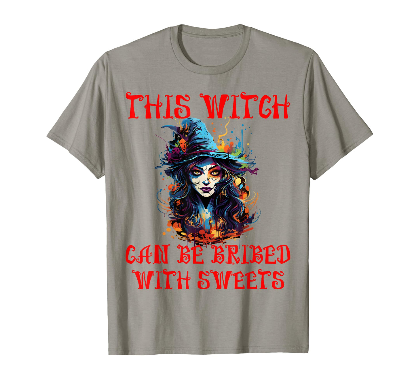 Scary Witch Halloween Party Costume T-Shirt