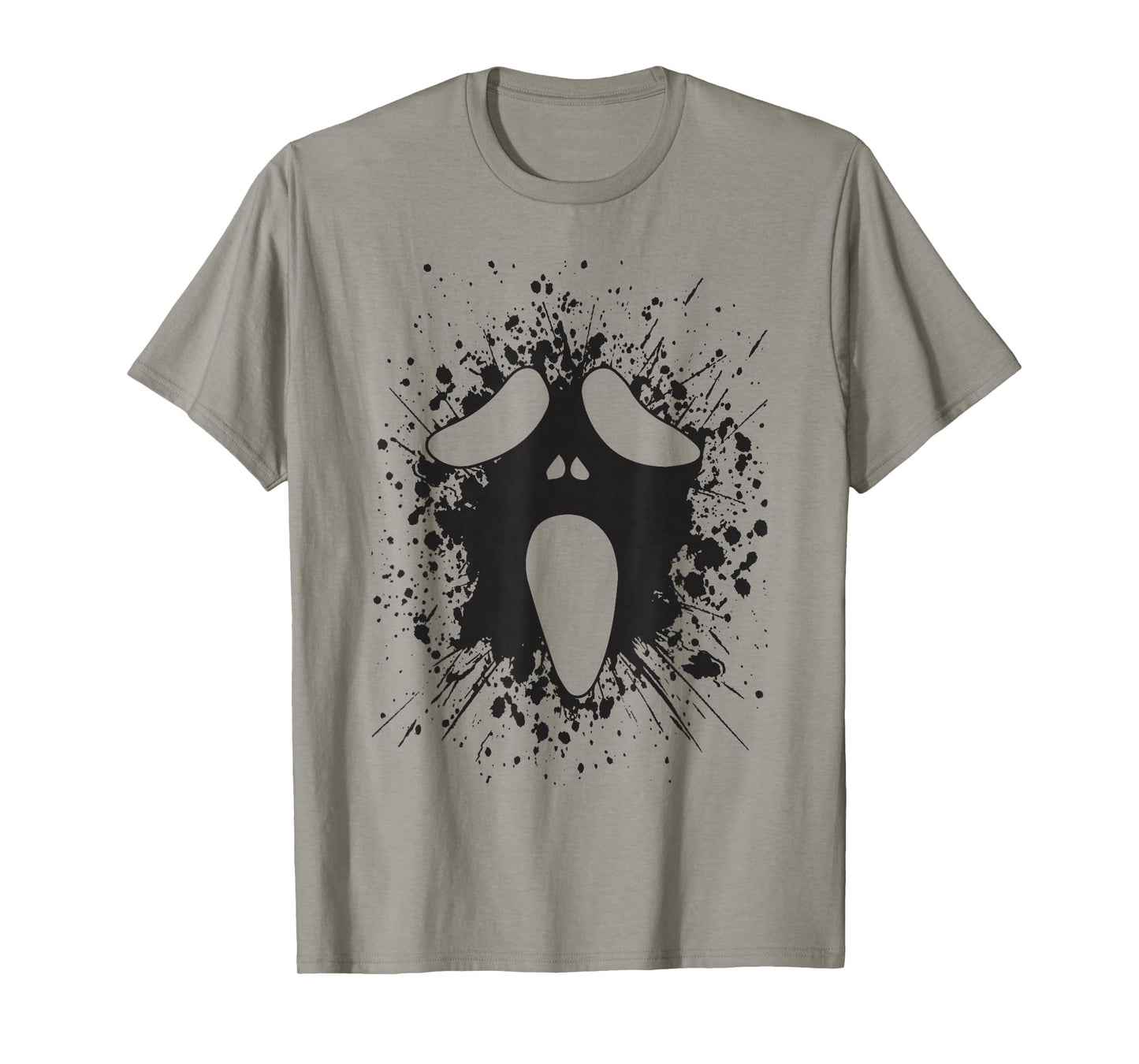 Ghost Silly Face Spooky Halloween Ghoul Face Easy Costume T-Shirt